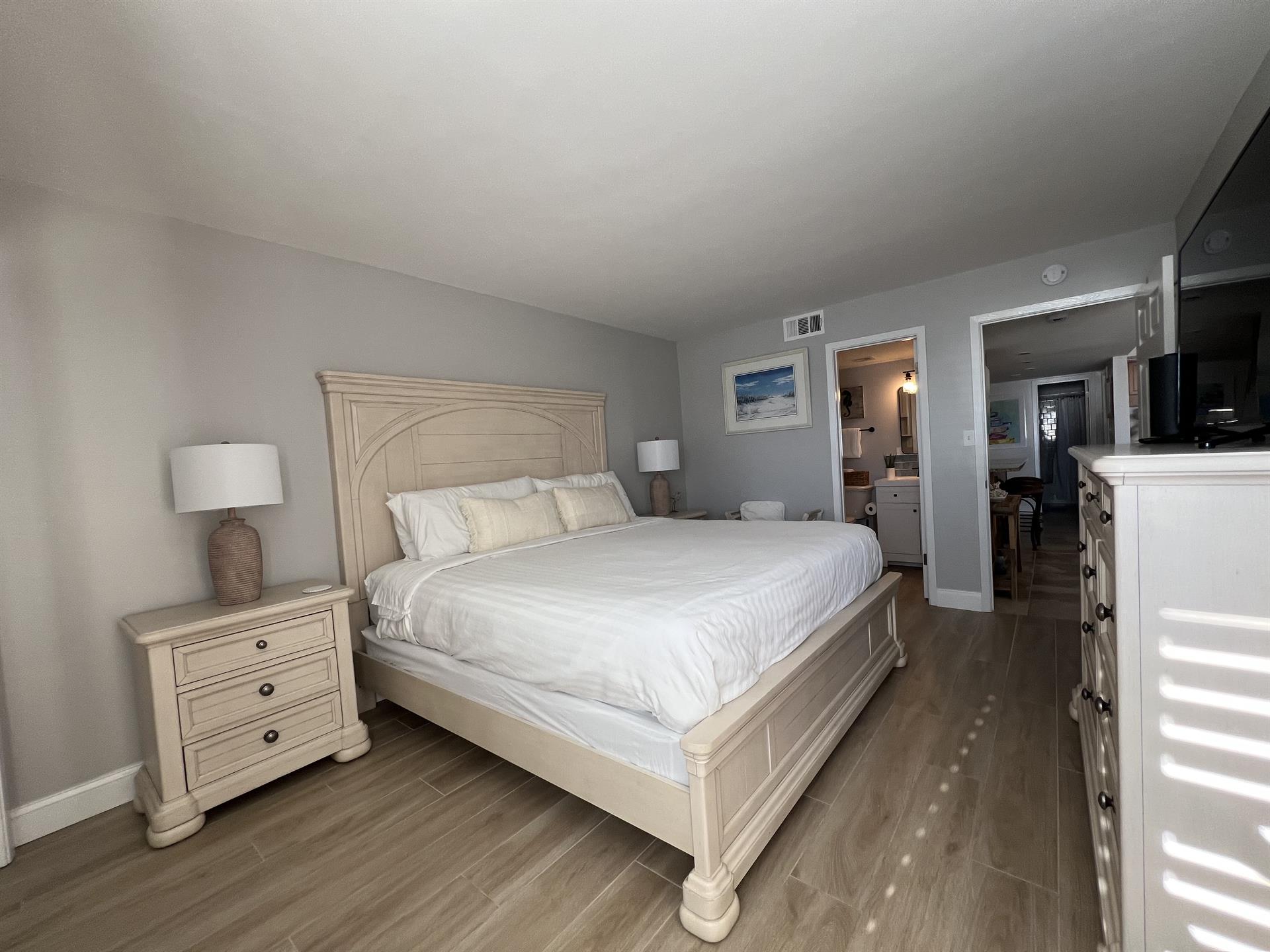 Master bedroom with king bed