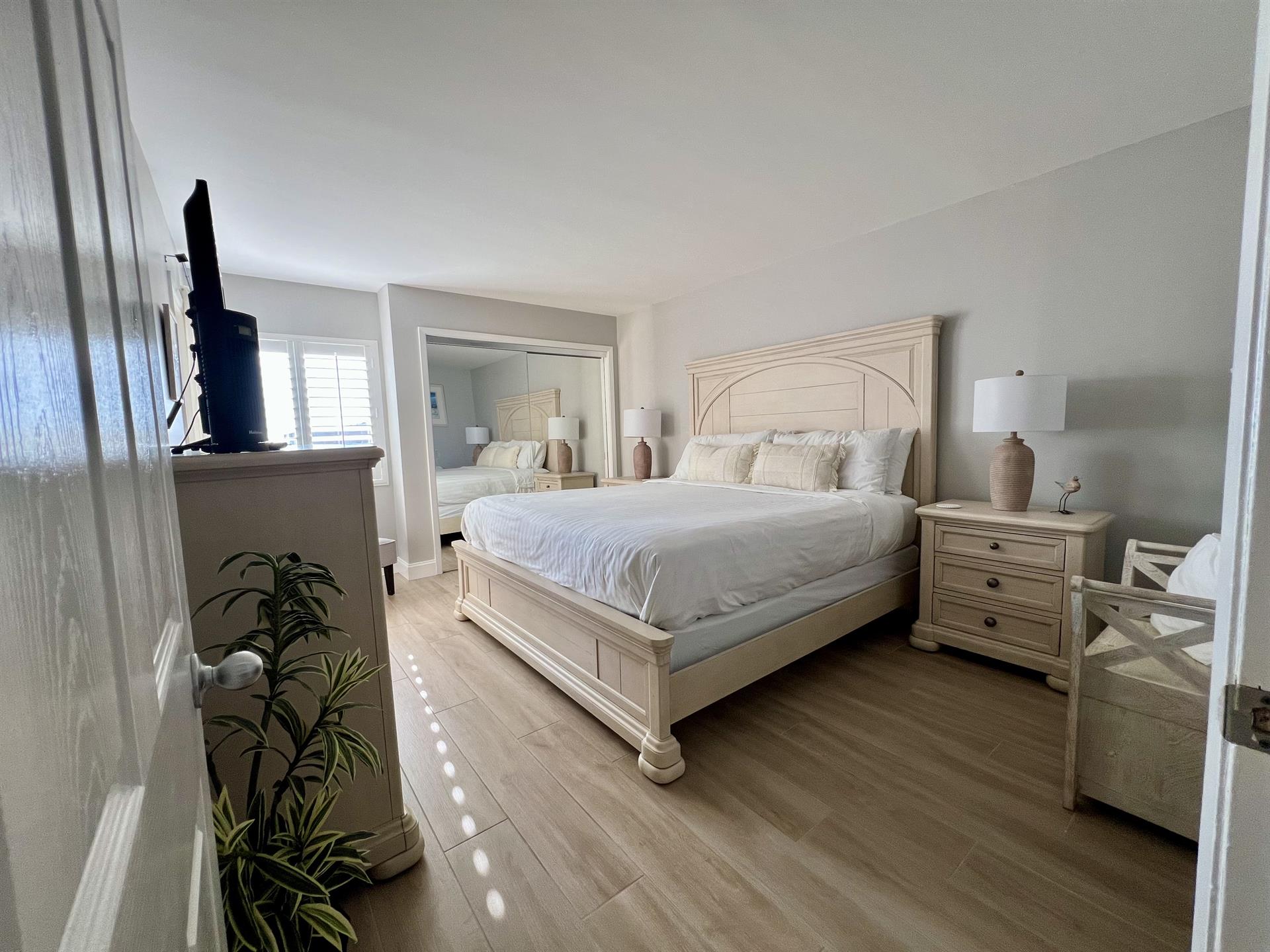 Master bedroom with king bed