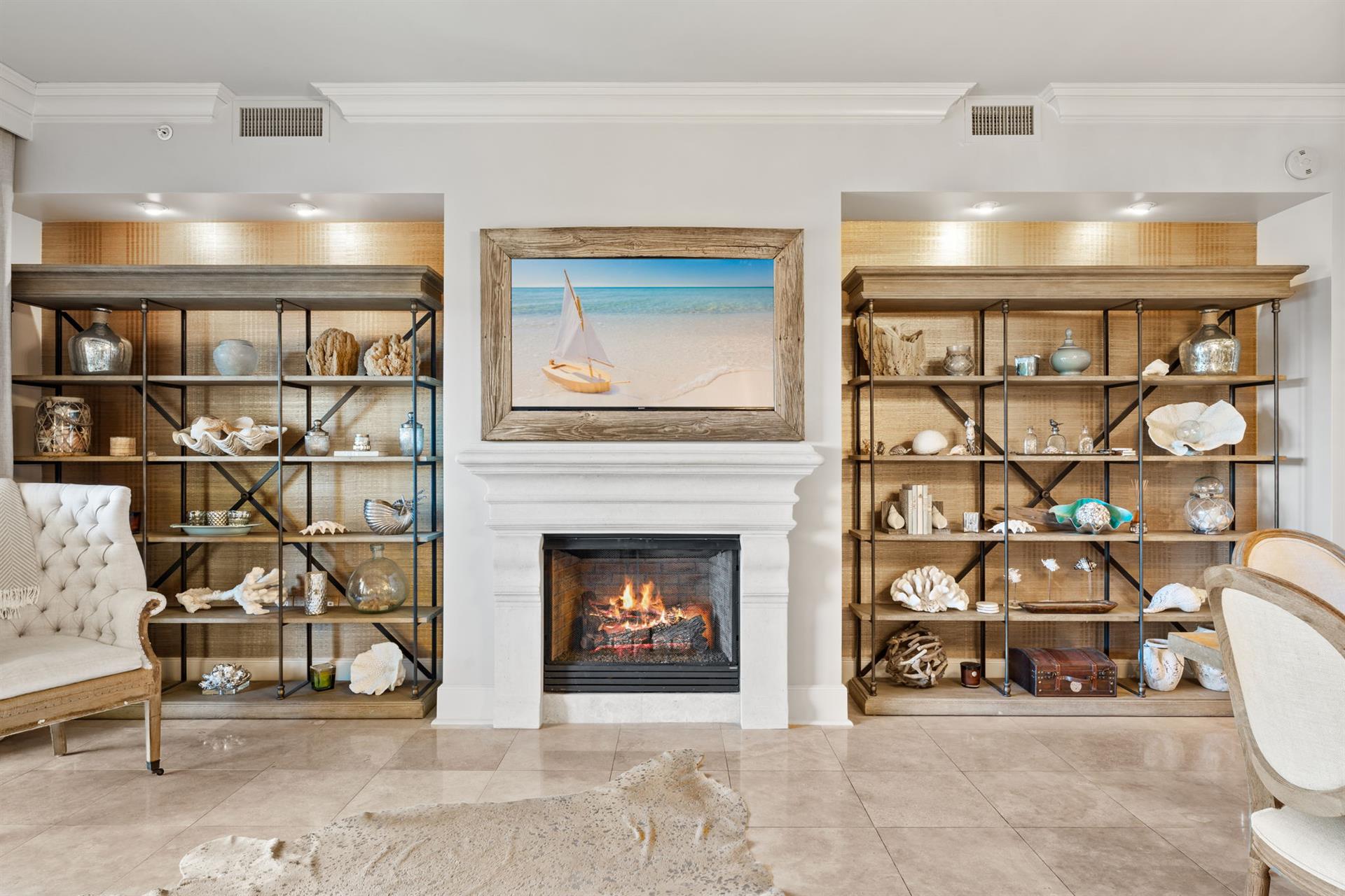 Cozy Fireplace in Living Room