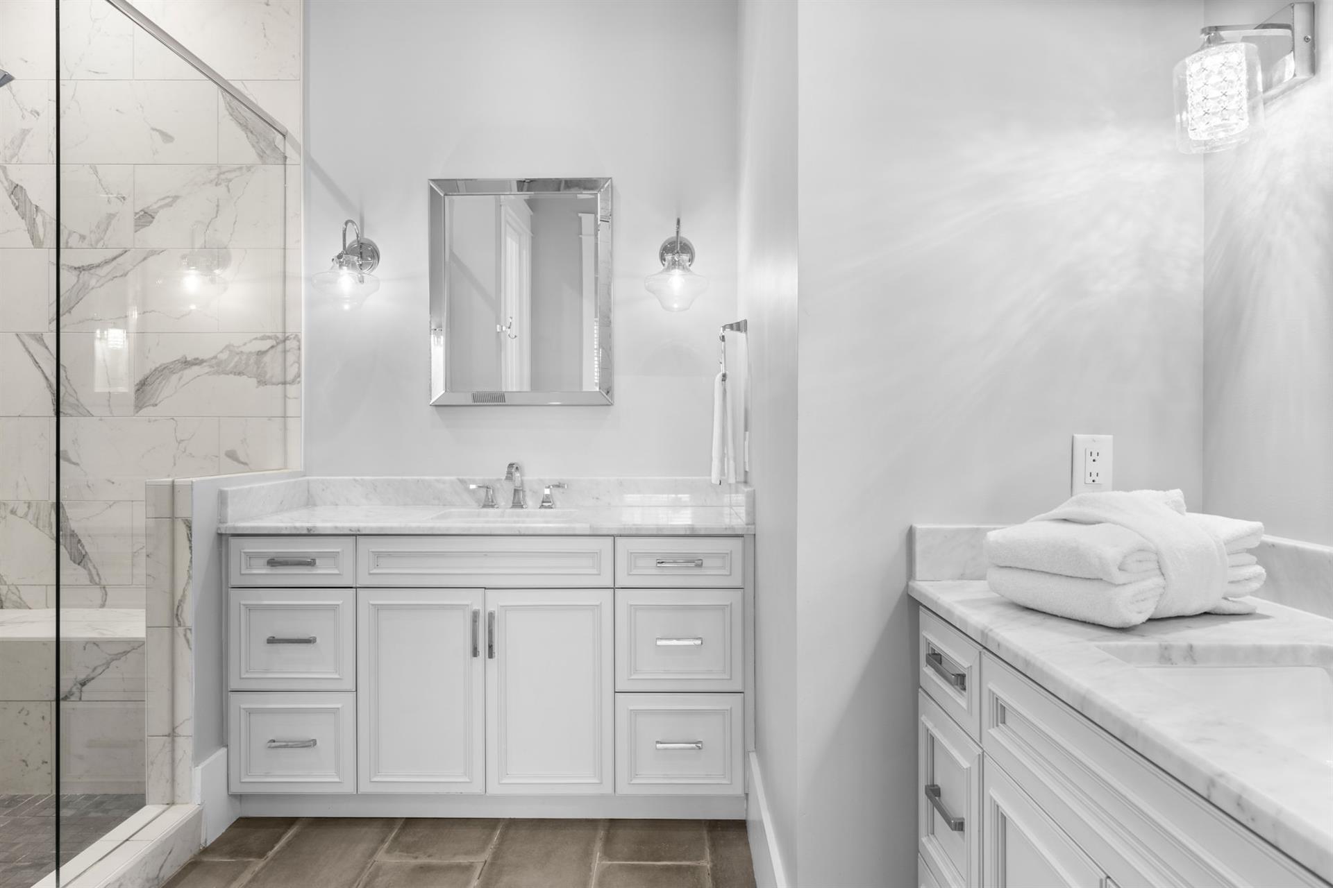 Bathroom 2 with Double Vanities