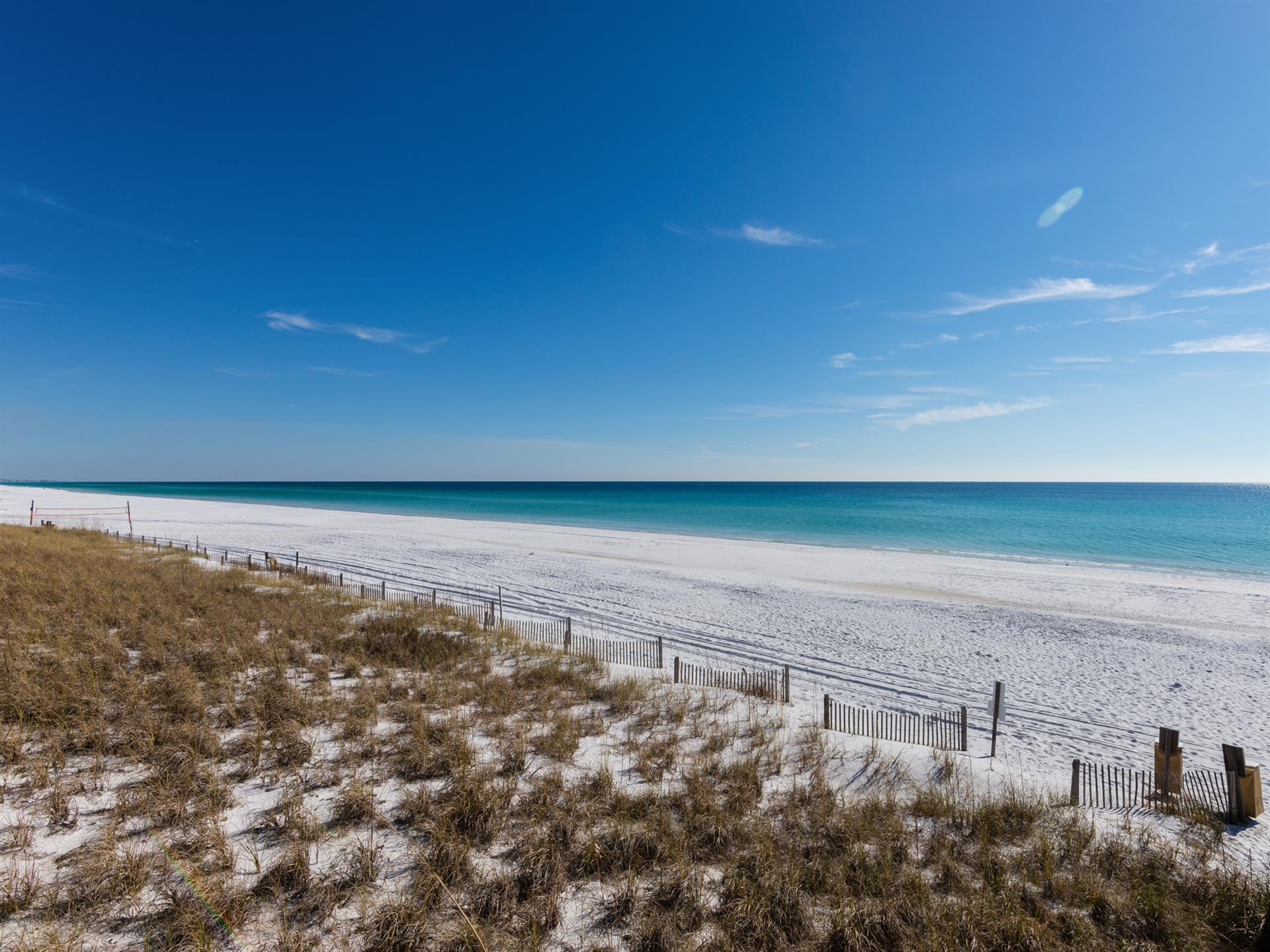 Beautiful Miramar Beach, just Steps Away