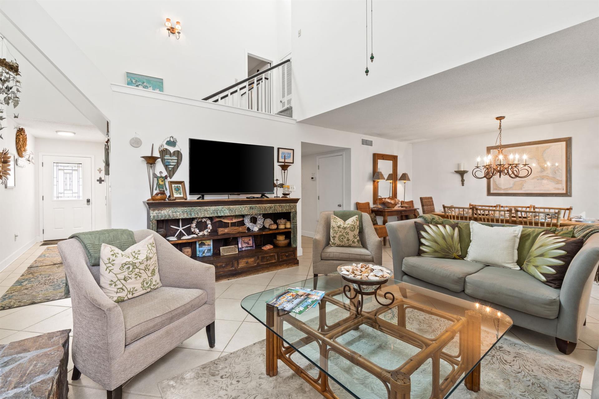 Living Room, Dining Room and Stairway