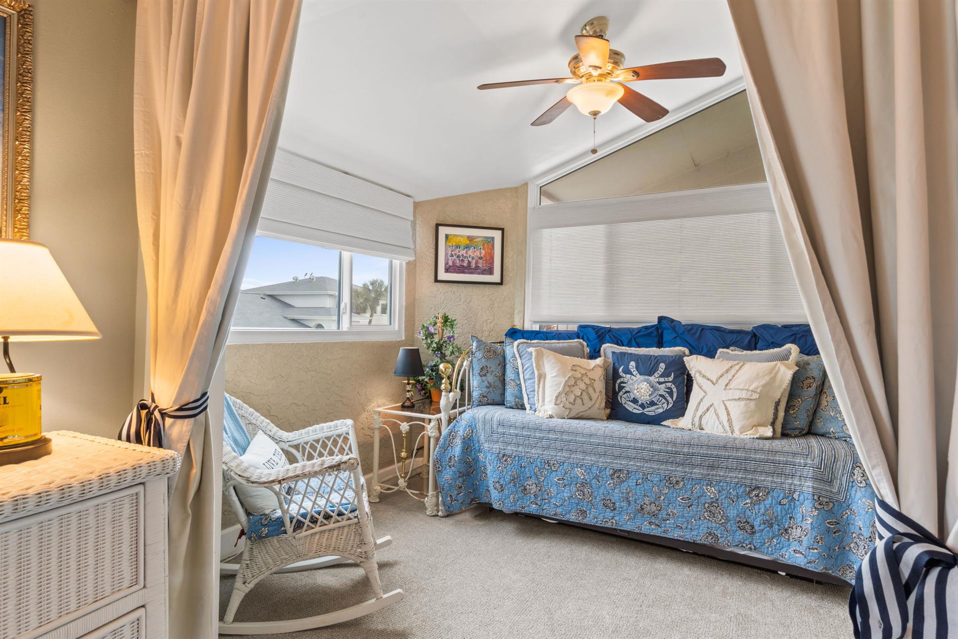 Trundle bed off guest bedroom