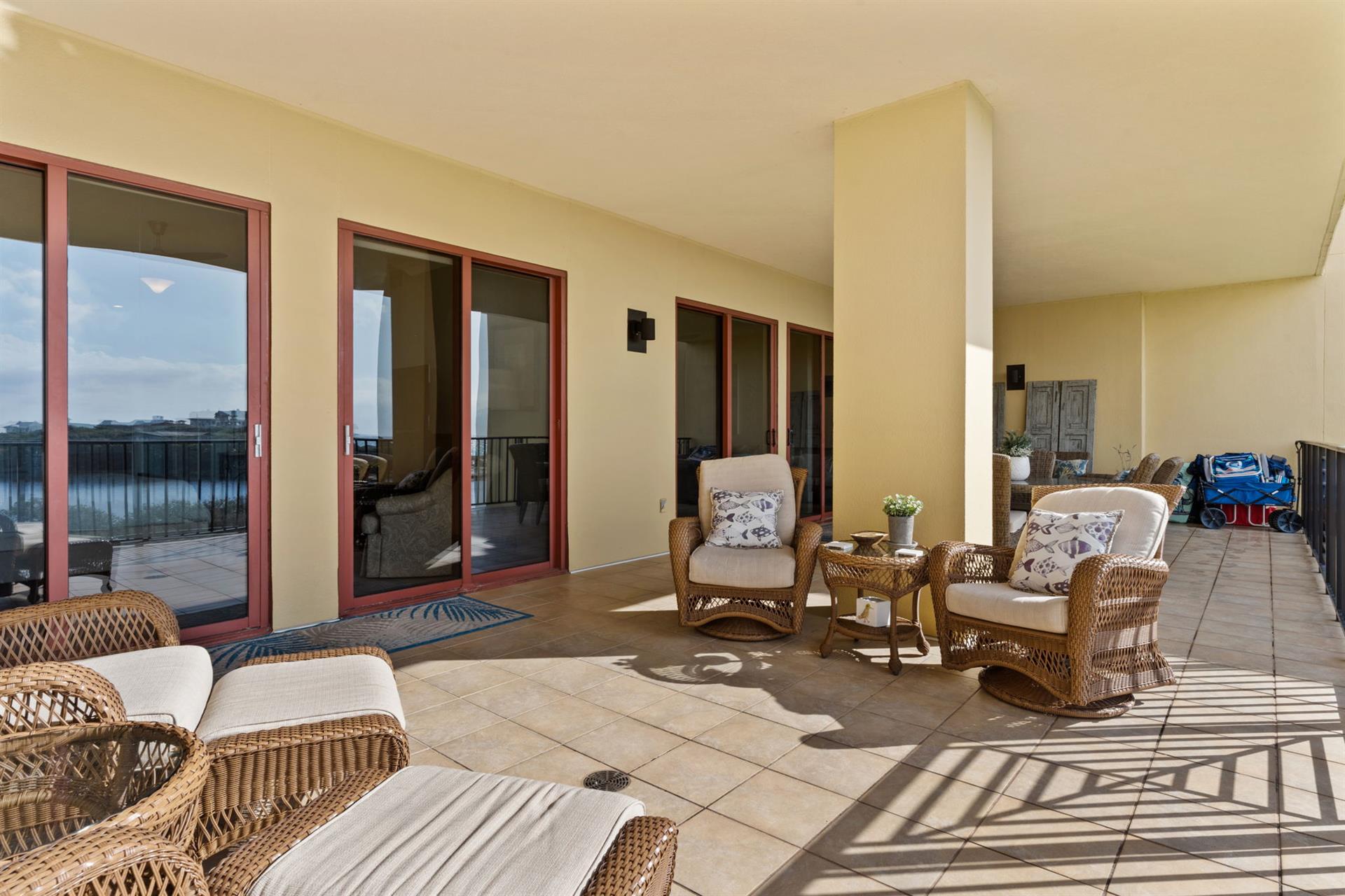 Extended Private Balcony off Living Area on 1st Floor