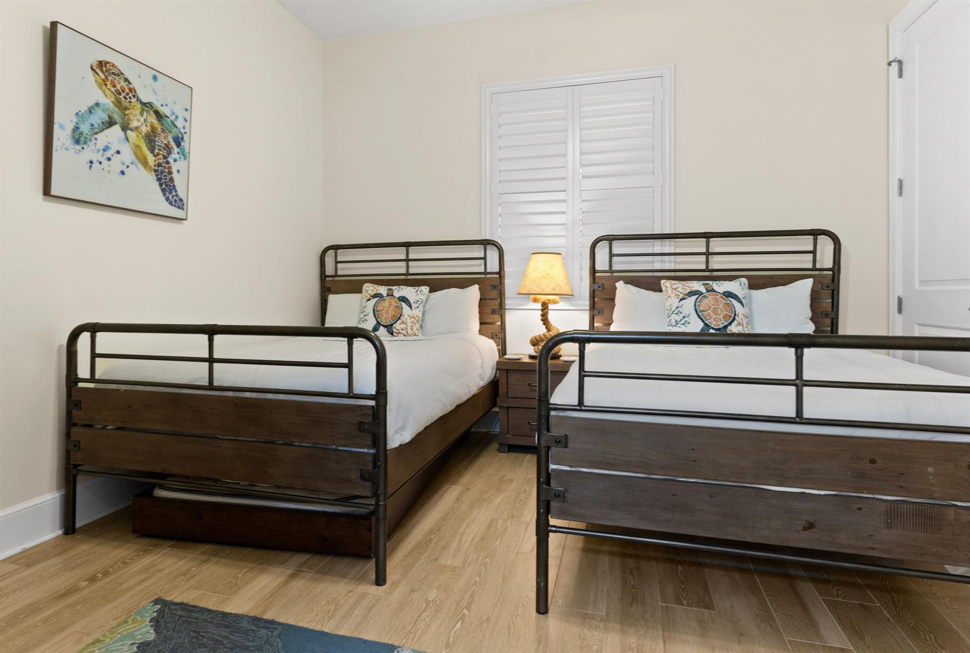 Bedroom 4 with 2 Double Beds on 1st Floor