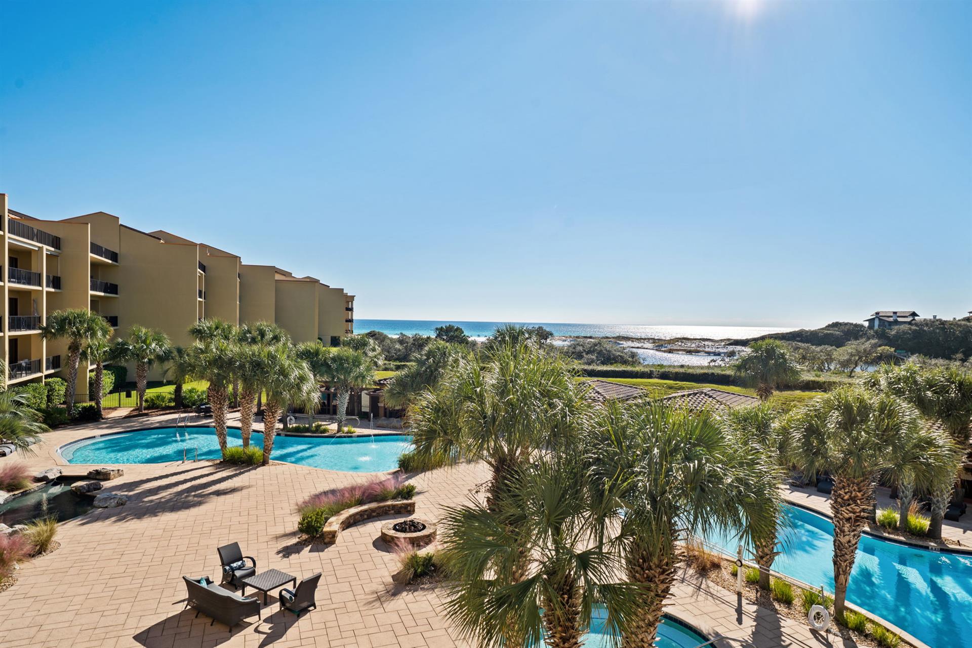 Stunning View of the Pool and Gulf