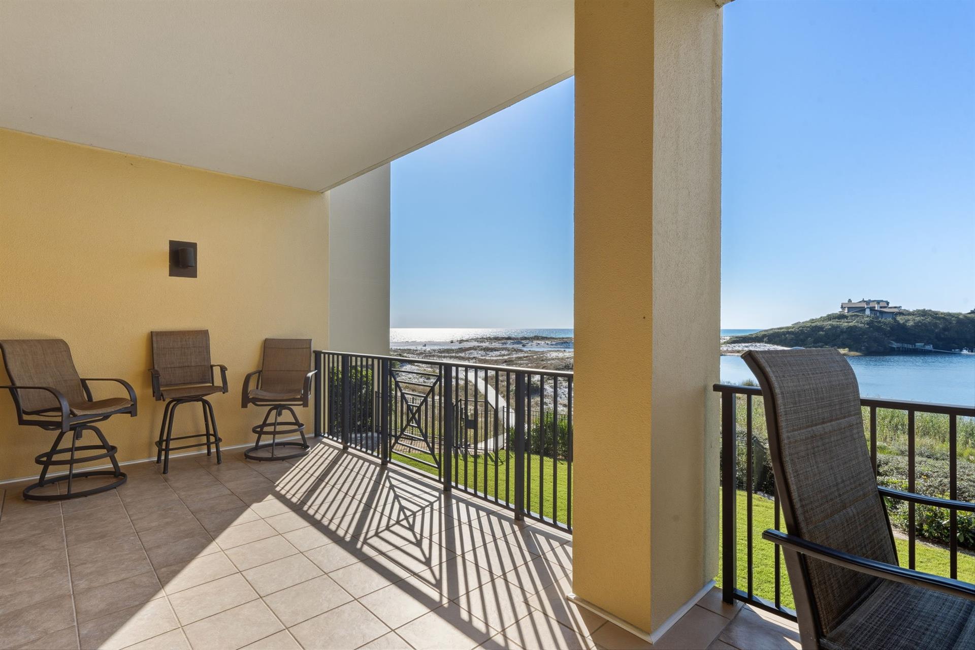 Private Balcony with Water Views