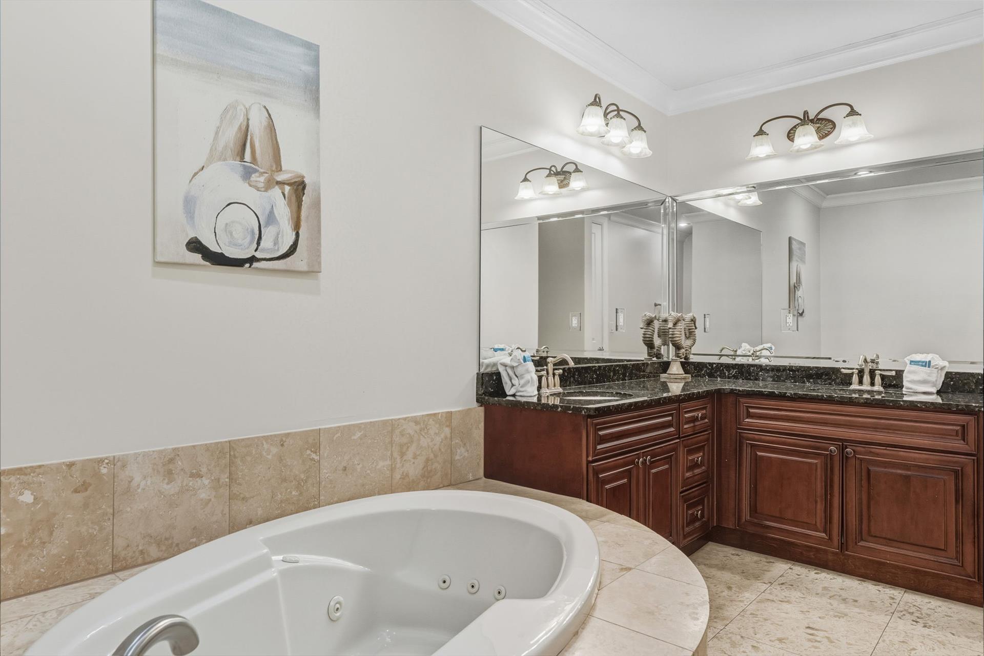 Bathroom 1 with Double Vanities