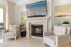 Living Area Fireplace and TV