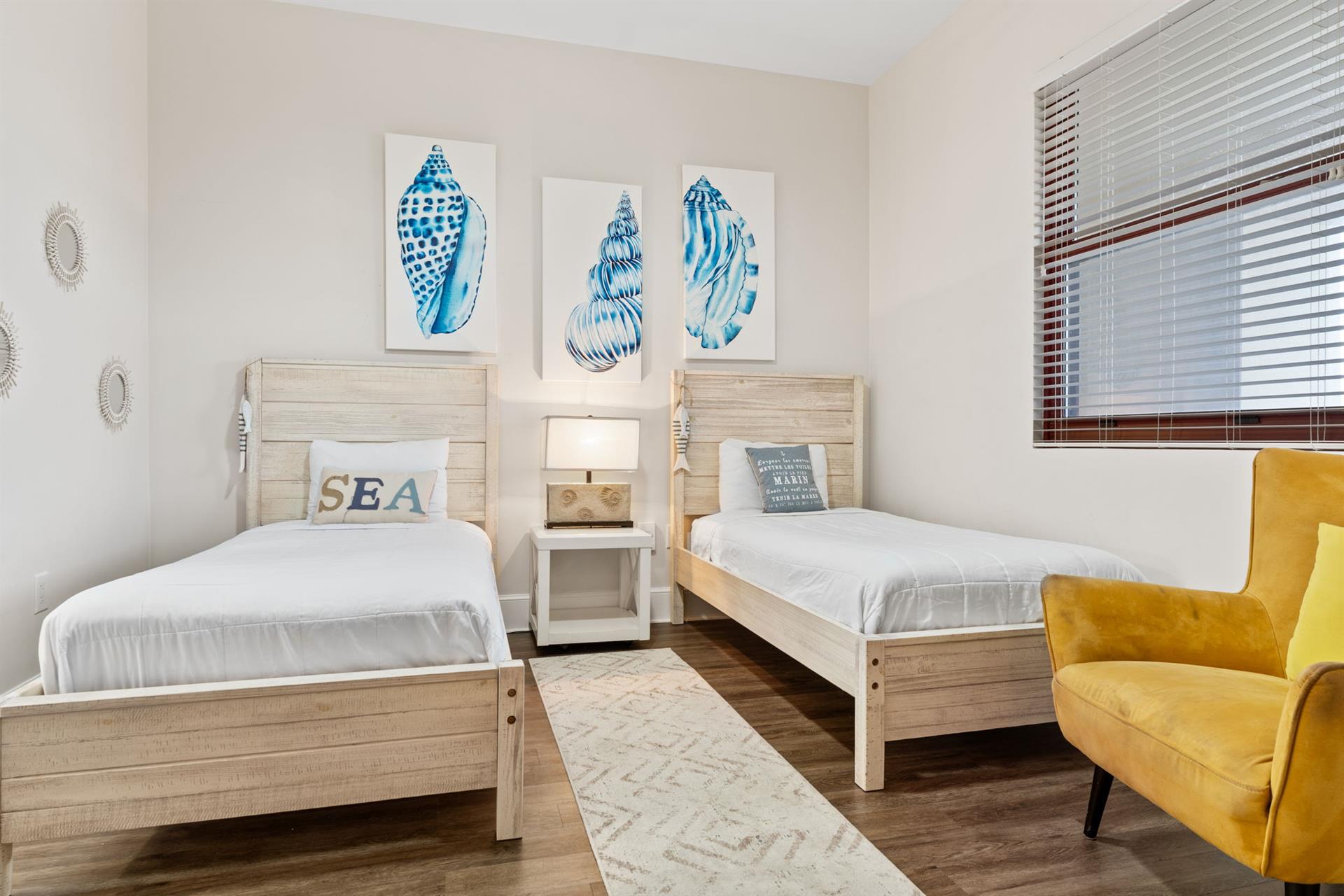 Bedroom 4 on 1st Floor with Twin Beds