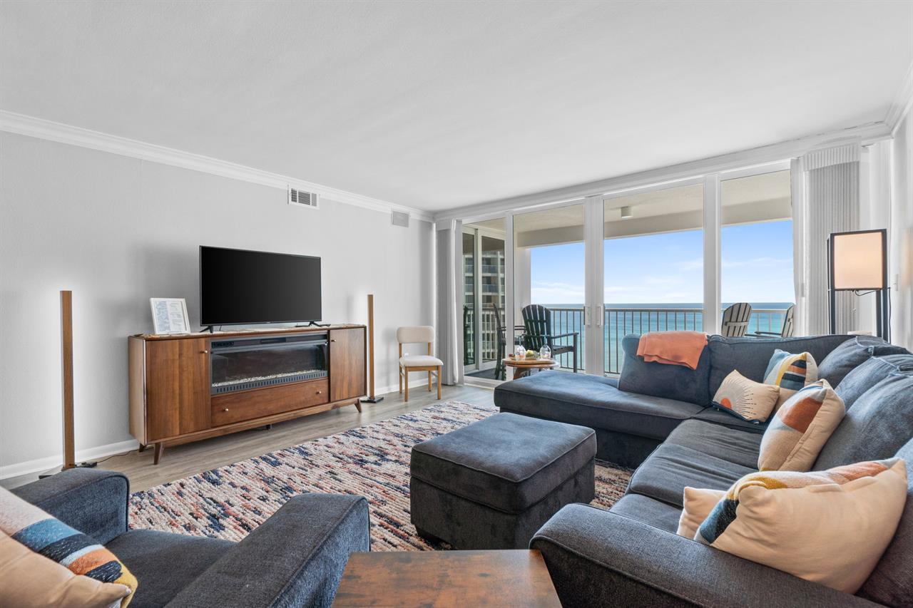 Living Room with Beach View