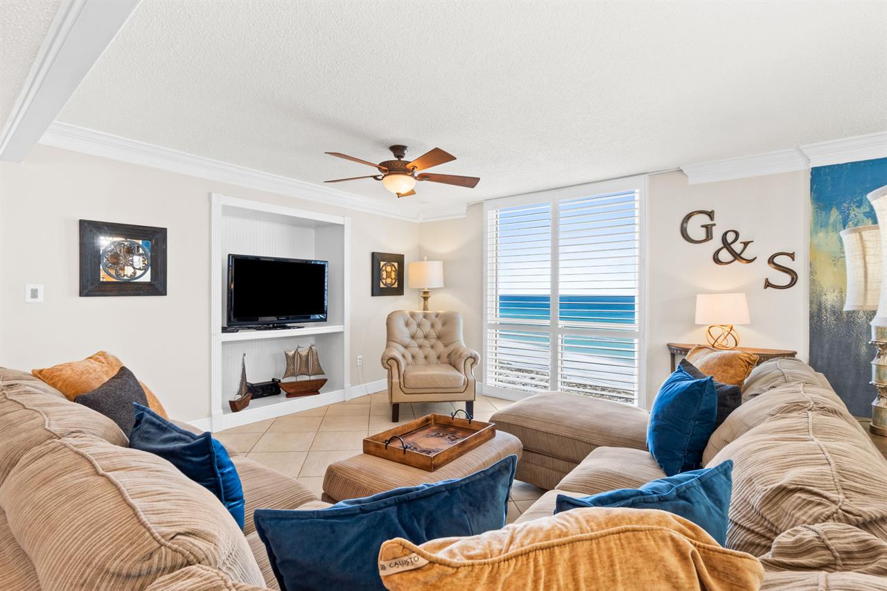 Living Room View to Beach