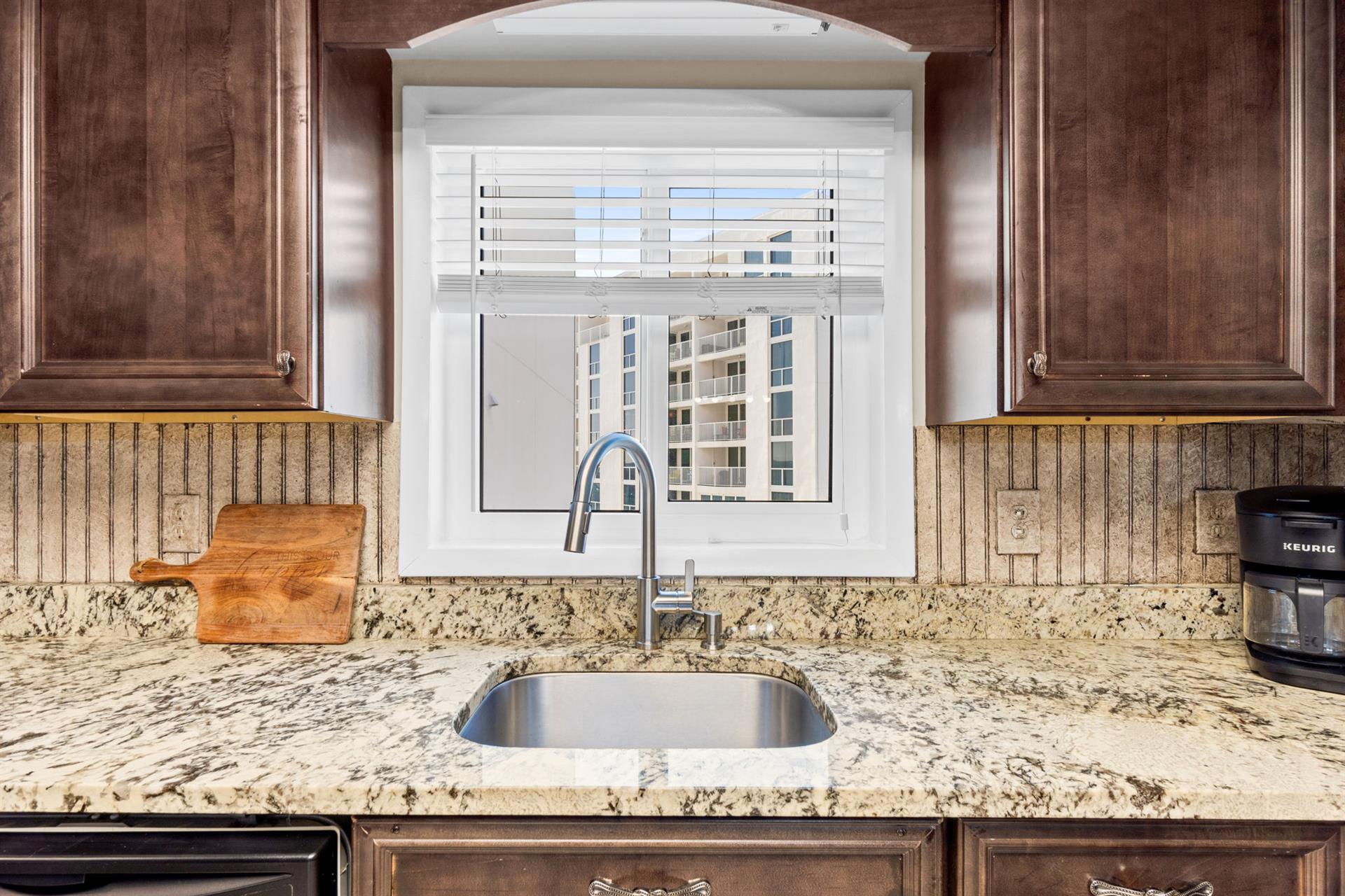 Kitchen view to outside