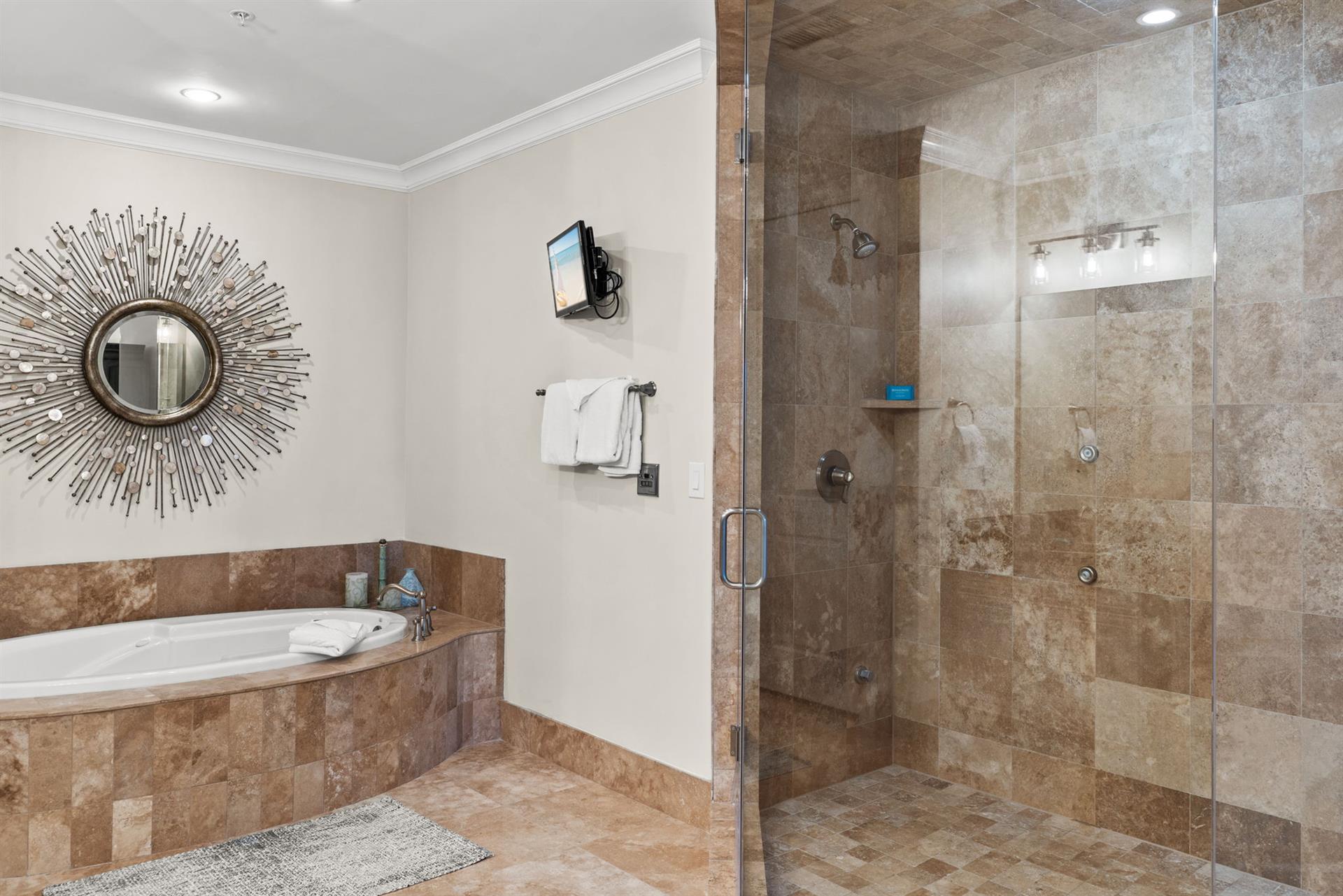 Bathroom 2 with Oversized Tub and WalkIn Shower