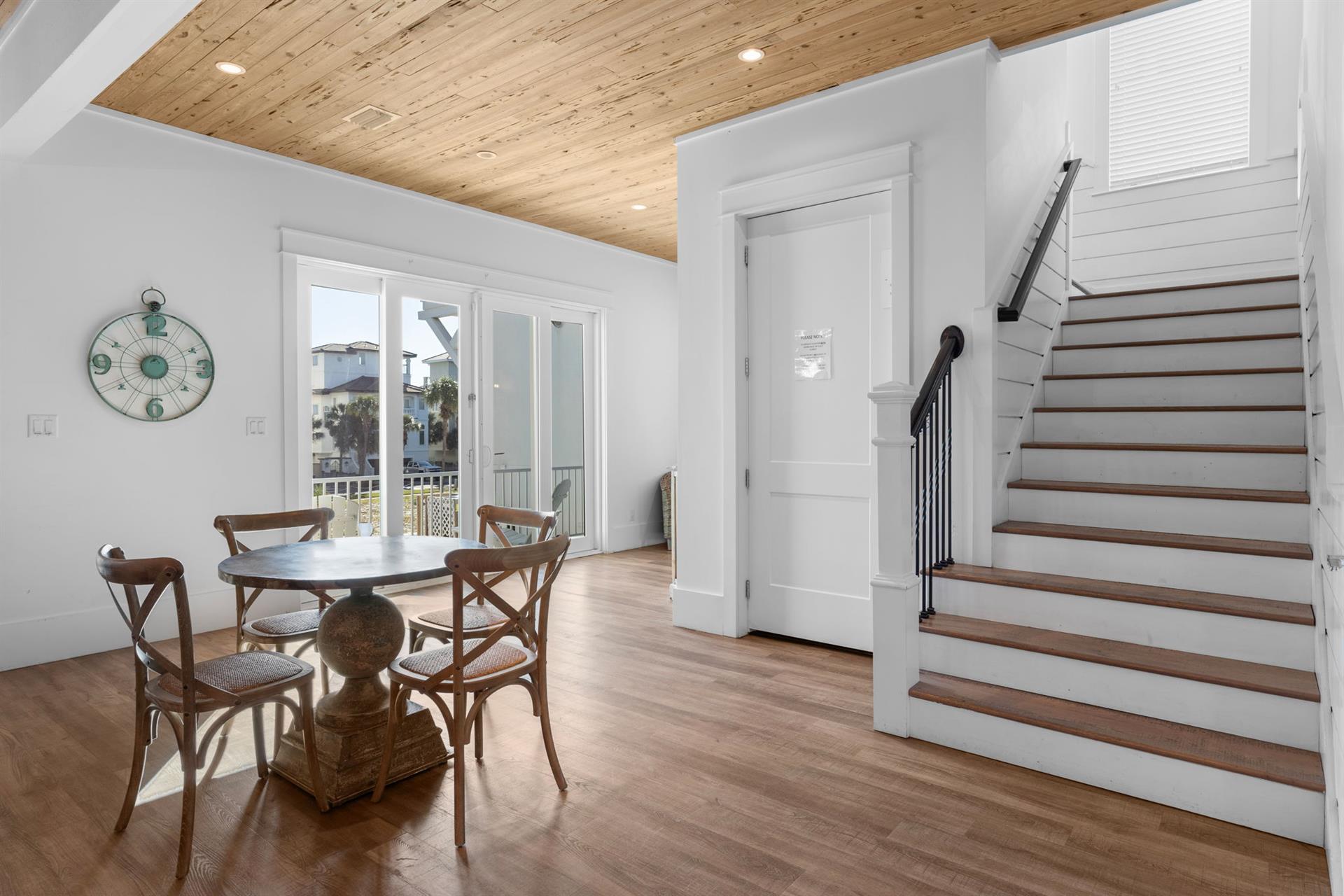 Dining Area and Balcony Access on 2nd Floor with Private Elevator