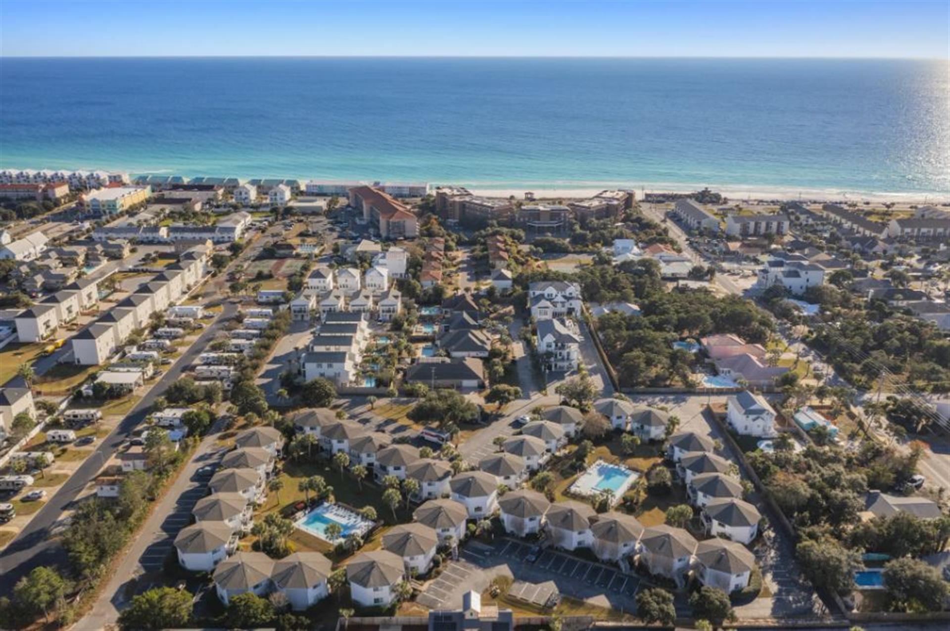 Crystal Village has two Pools and a walk from the Gulf of Mexico
