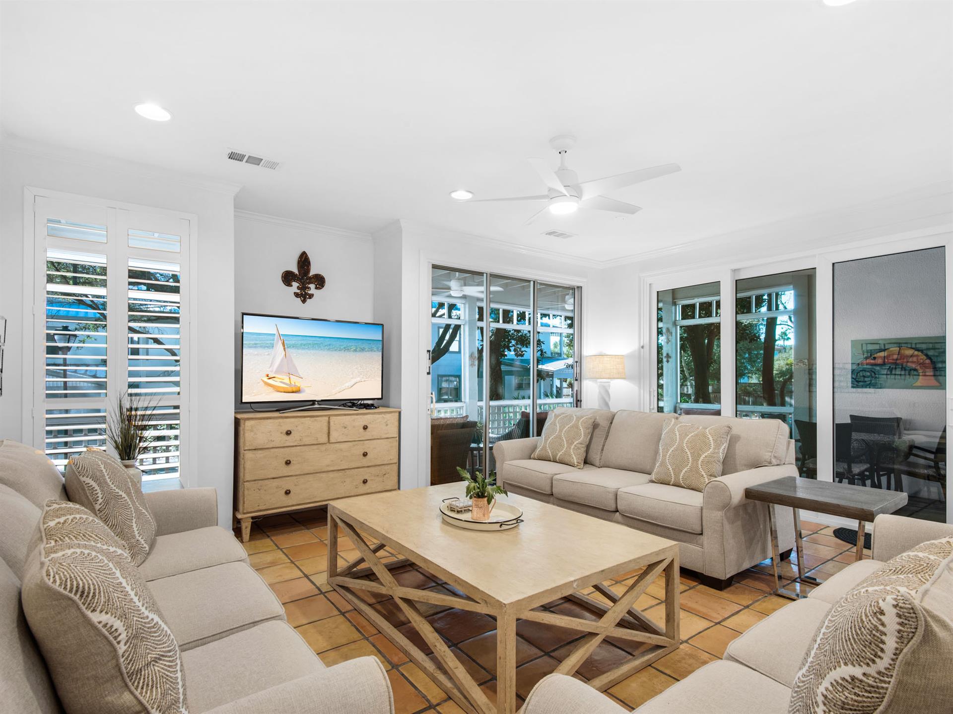 Flat Screen TV in Living Area