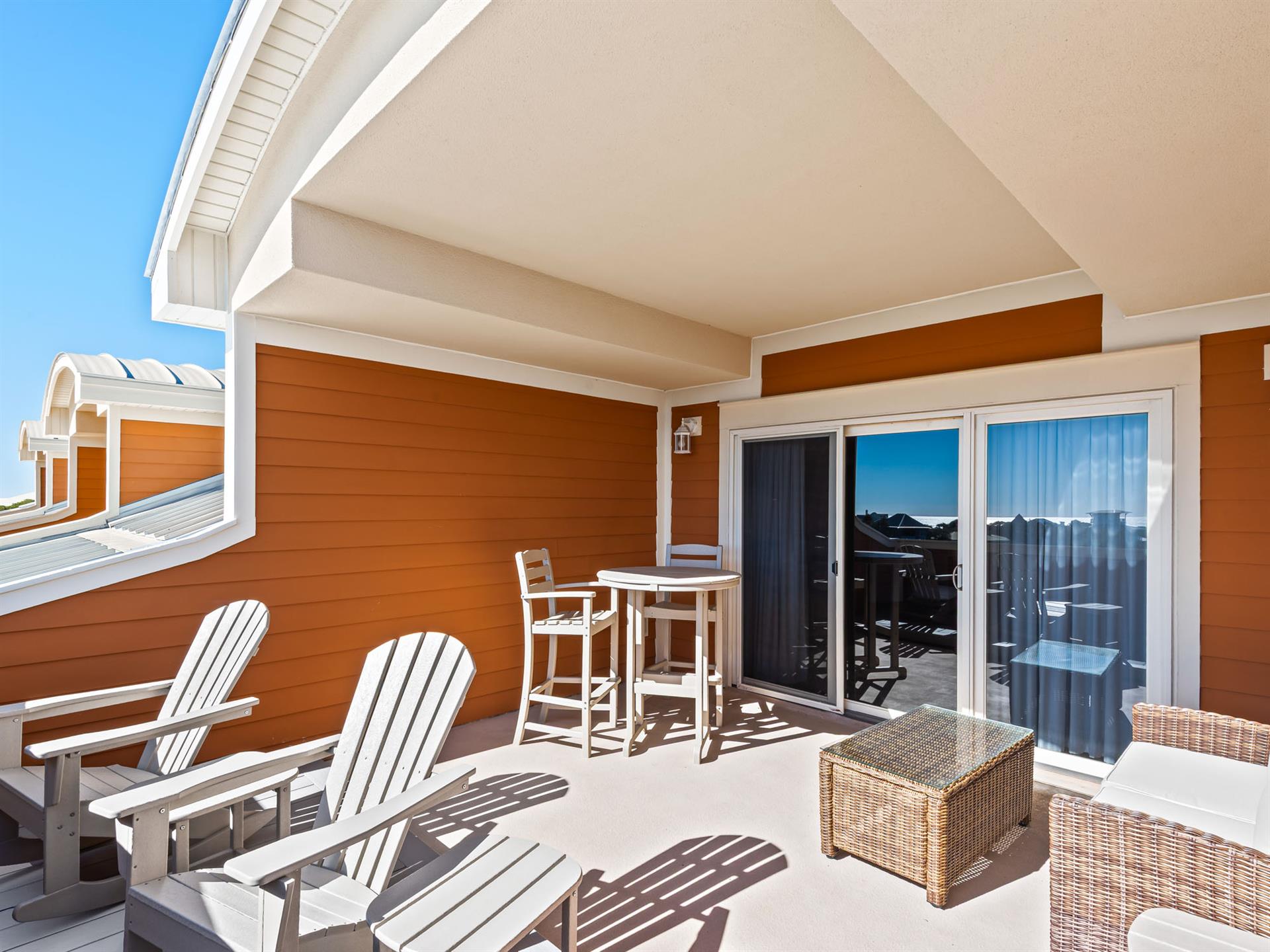 Relax on your private balcony with comfortable seating, perfect for morning coffee or evening cocktails.