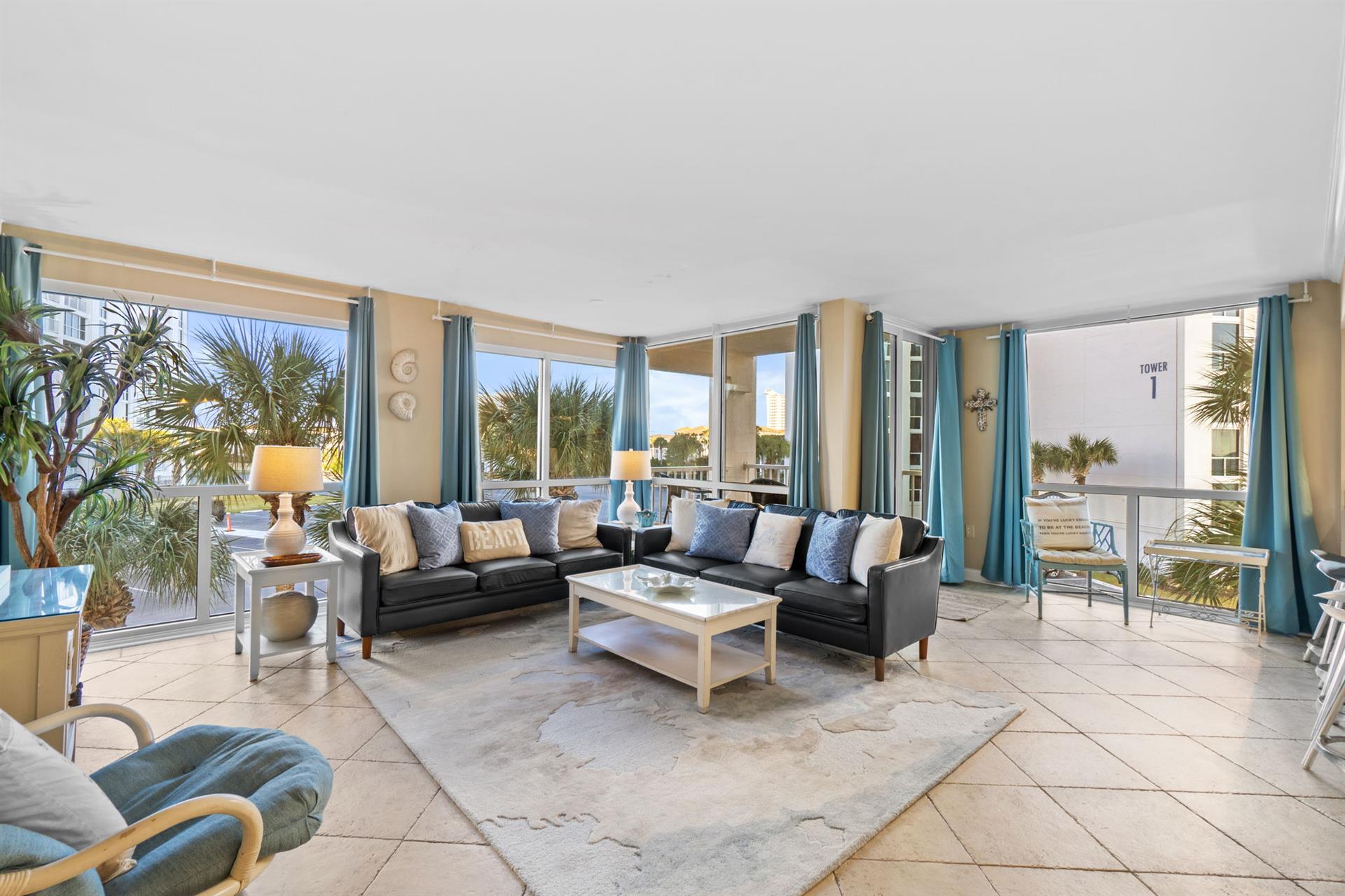 Open Living Room With Lots Of Windows.