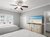 Bedroom 3 with Large Screen TV located on First Floor