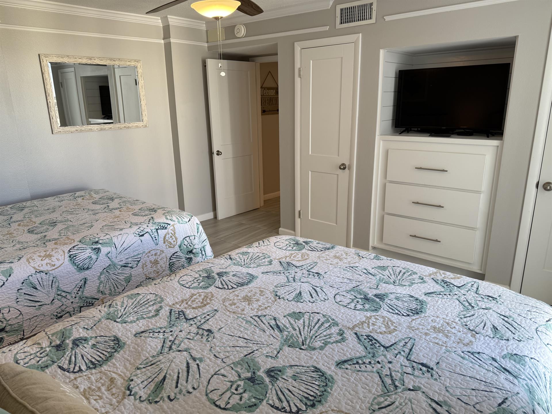 Guest Bedroom with TV