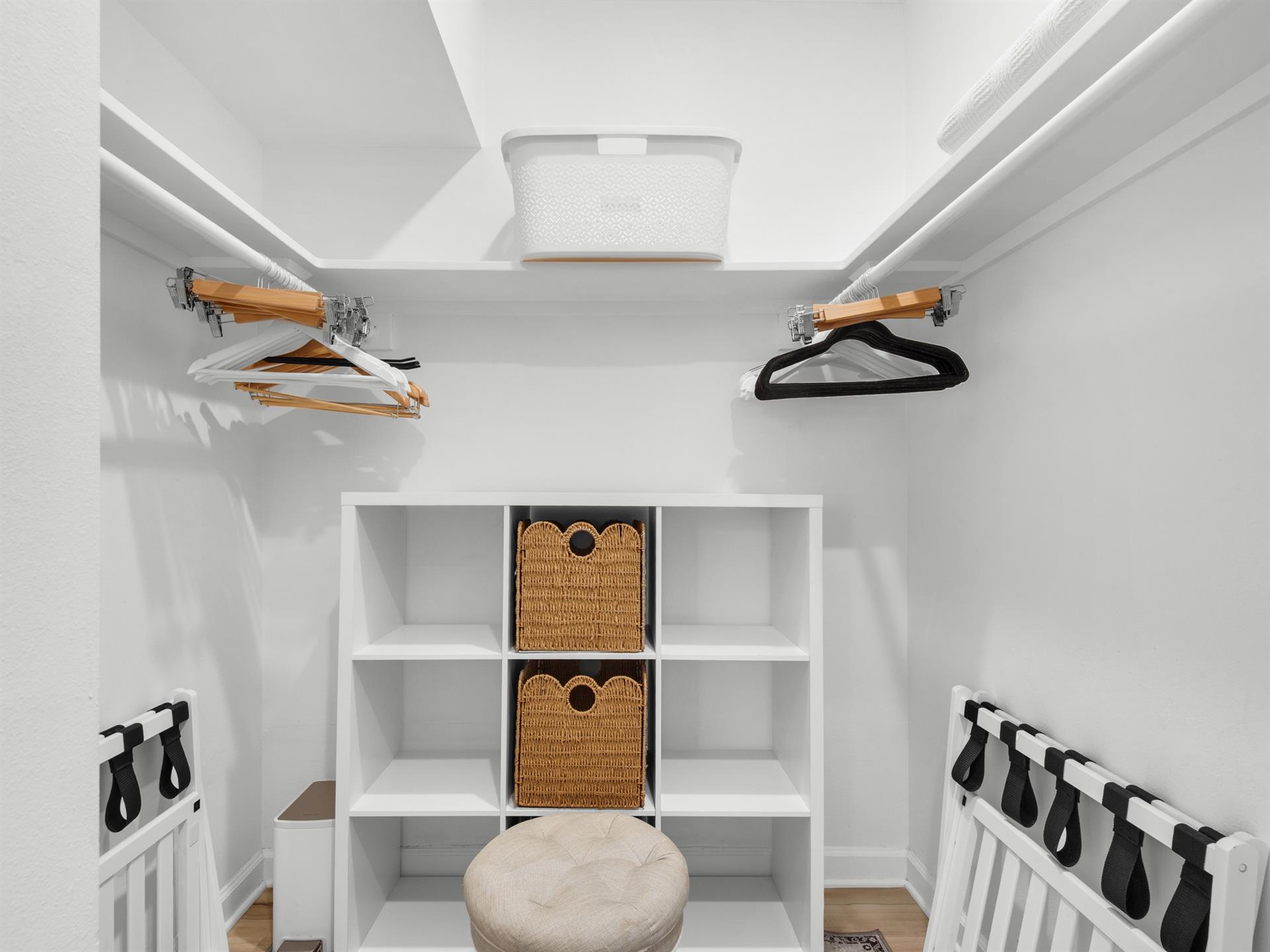 Plenty of Space in Primary Walk Through Closet