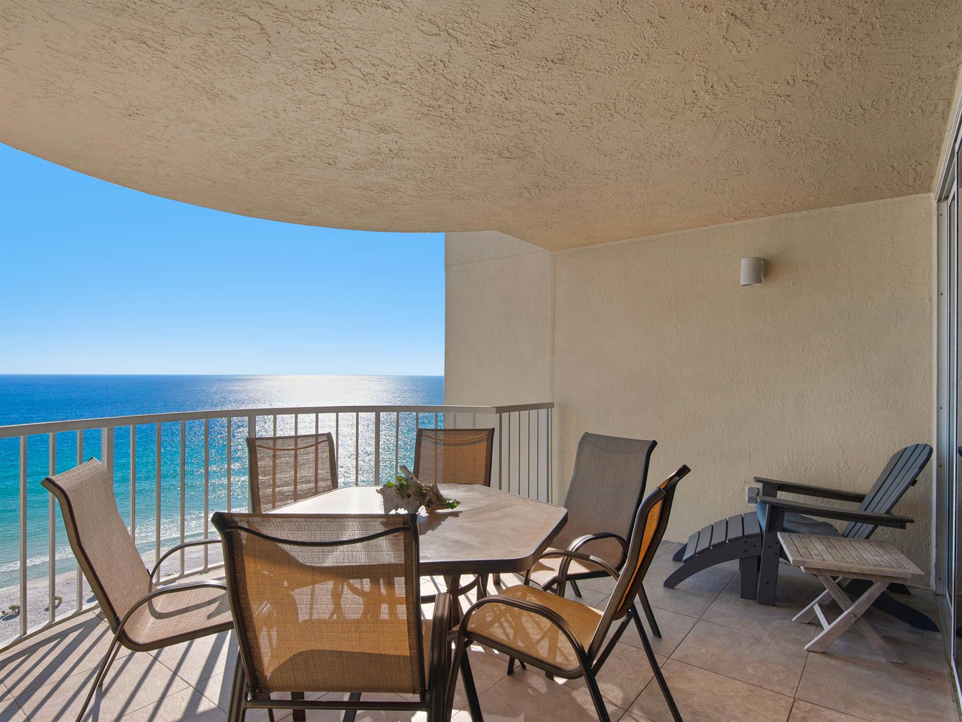 Spacious 6 Person Table on Patio