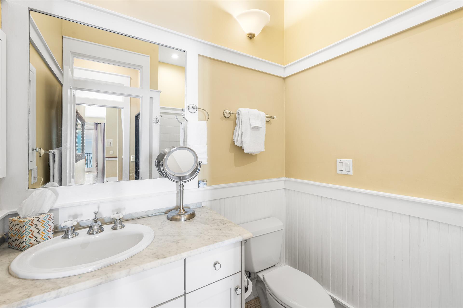 Second Floor Queen Bed Bathroom with Full Shower.