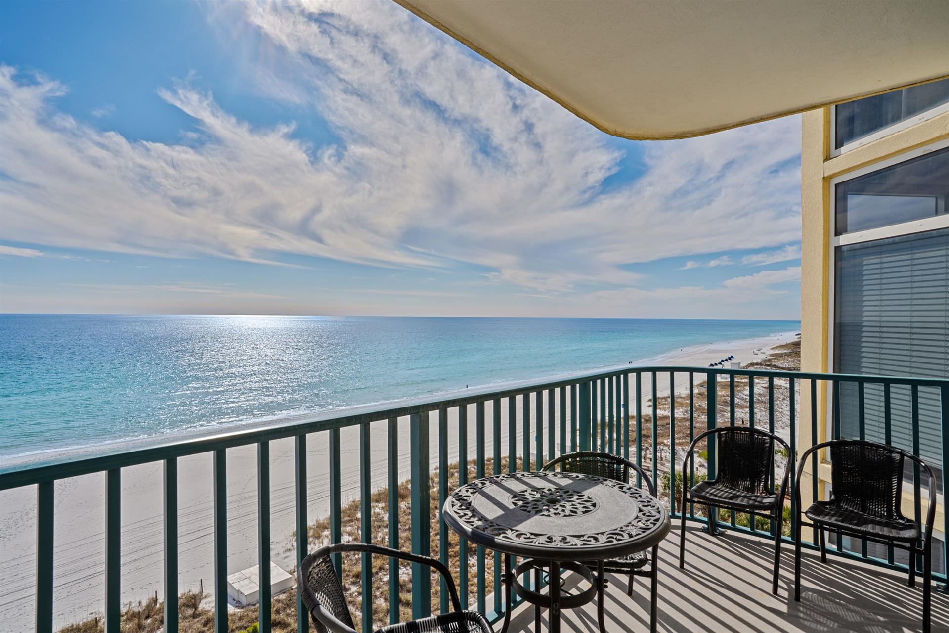 Step onto your private balcony and savor breathtaking ocean views while dining al fresco with the sound of waves below.