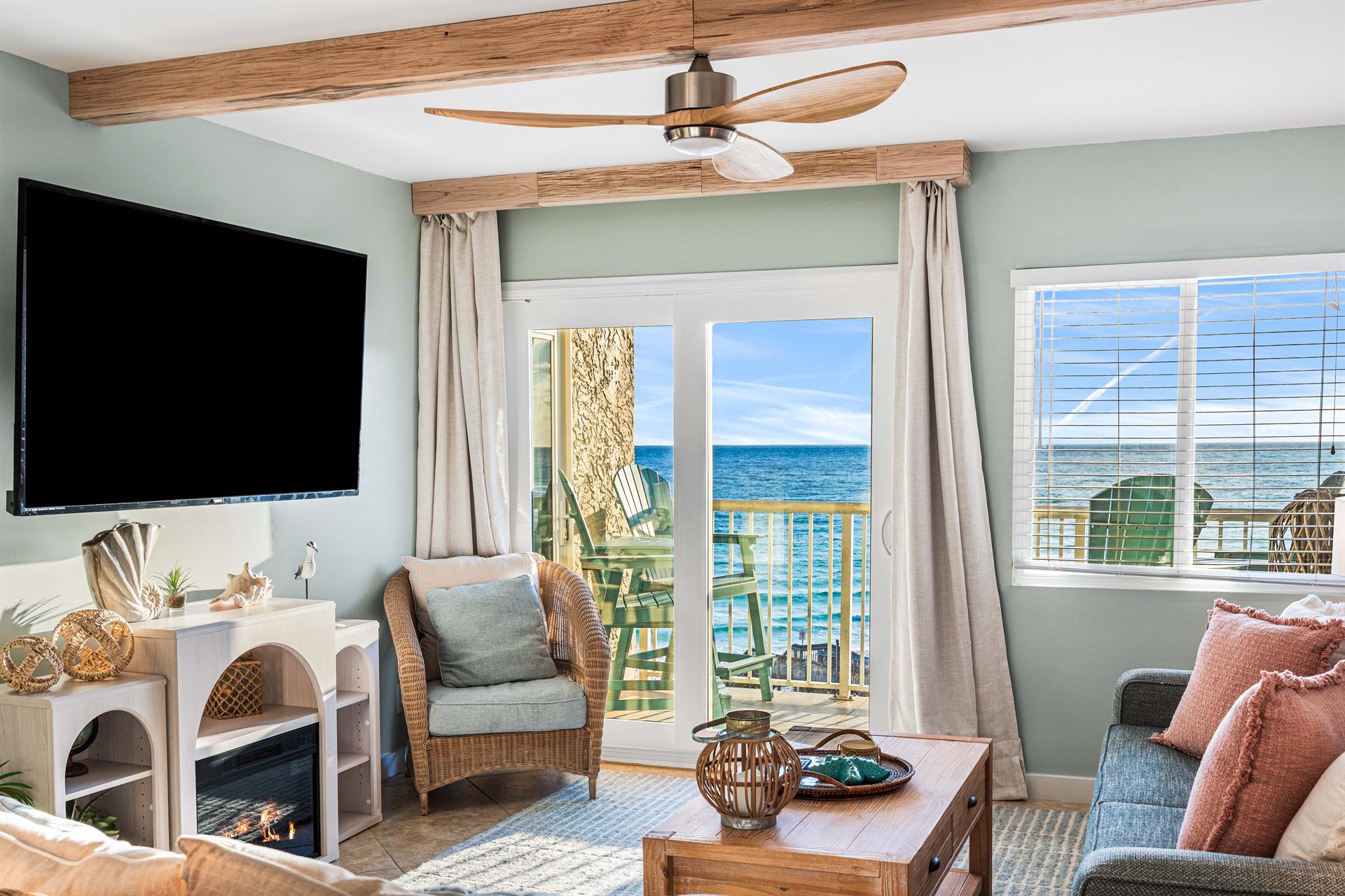 Gulf View from Living Room