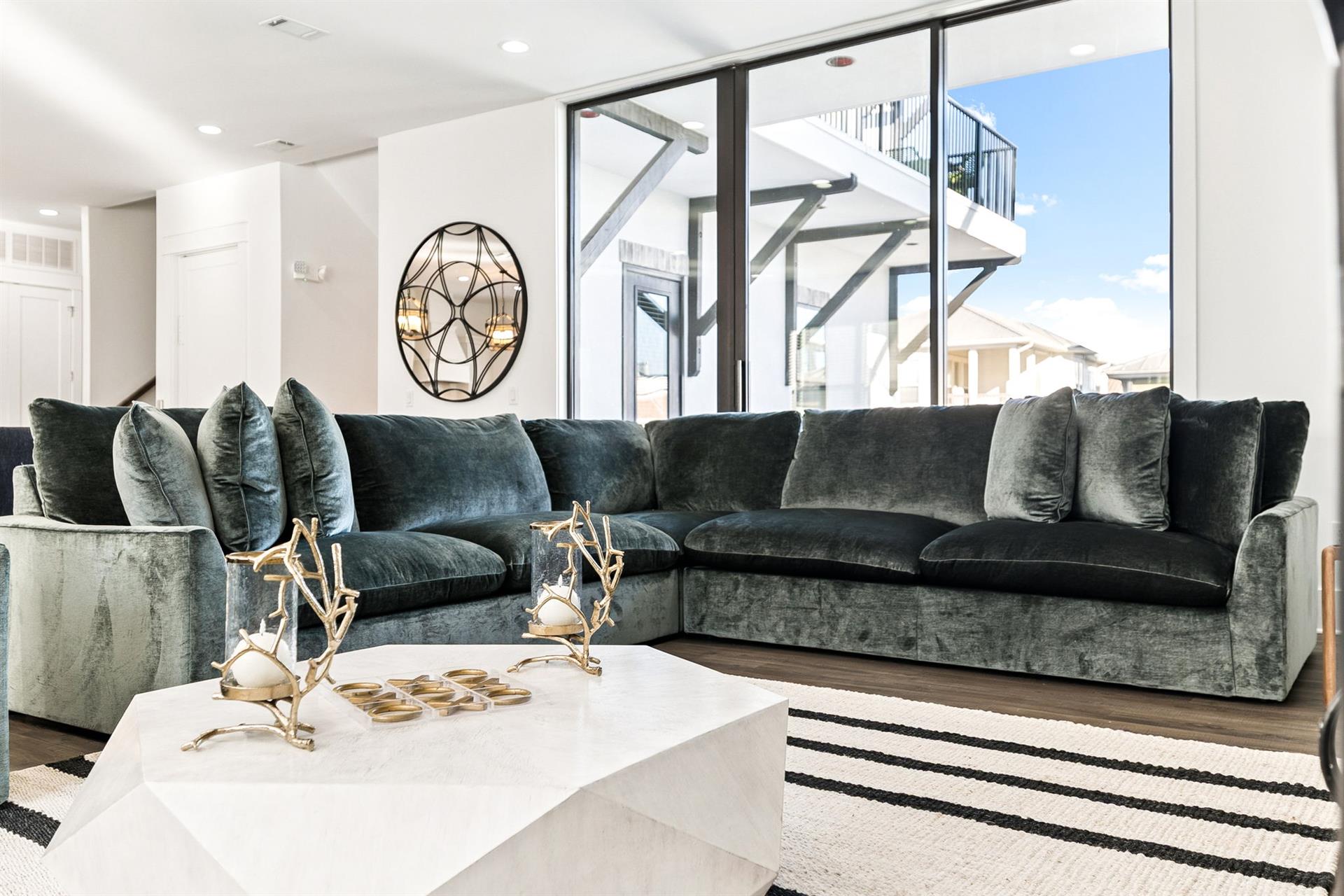 Floor to ceiling windows ensures youre getting not only premium relaxation, but youre also getting natural lighting