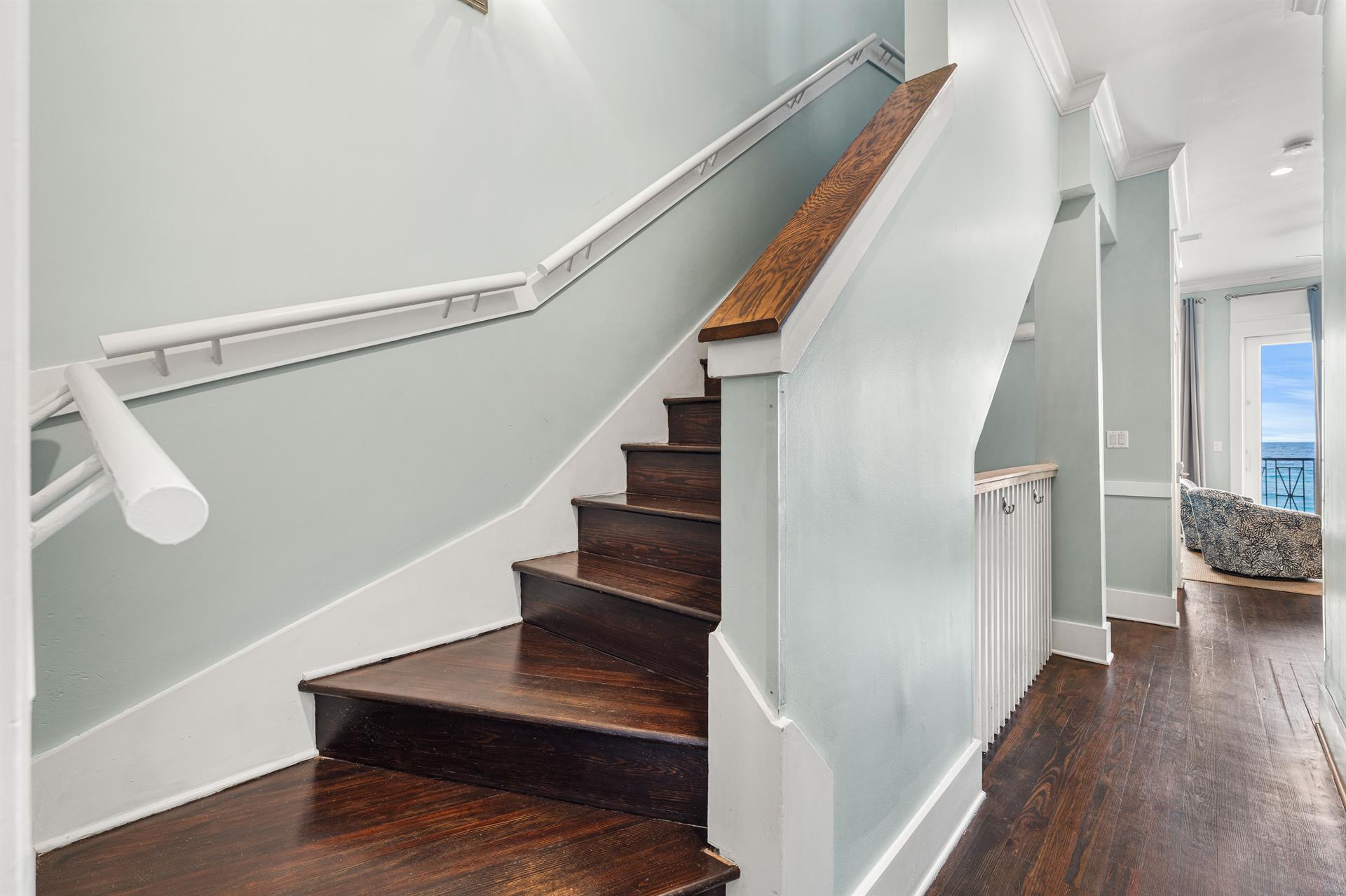 Second Floor Stairs leading up to the Third Floor.
