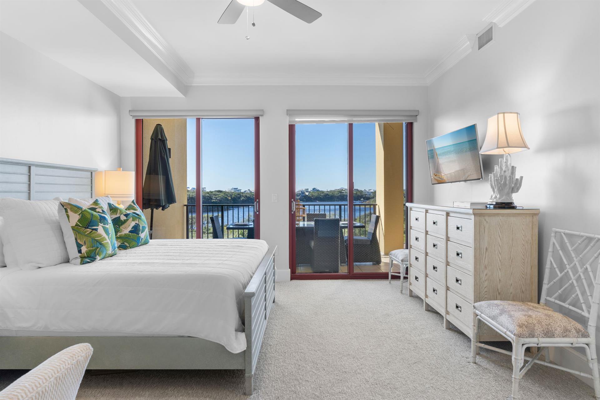 Bedroom 2 on 1st Floor with Access to the Private Balcony