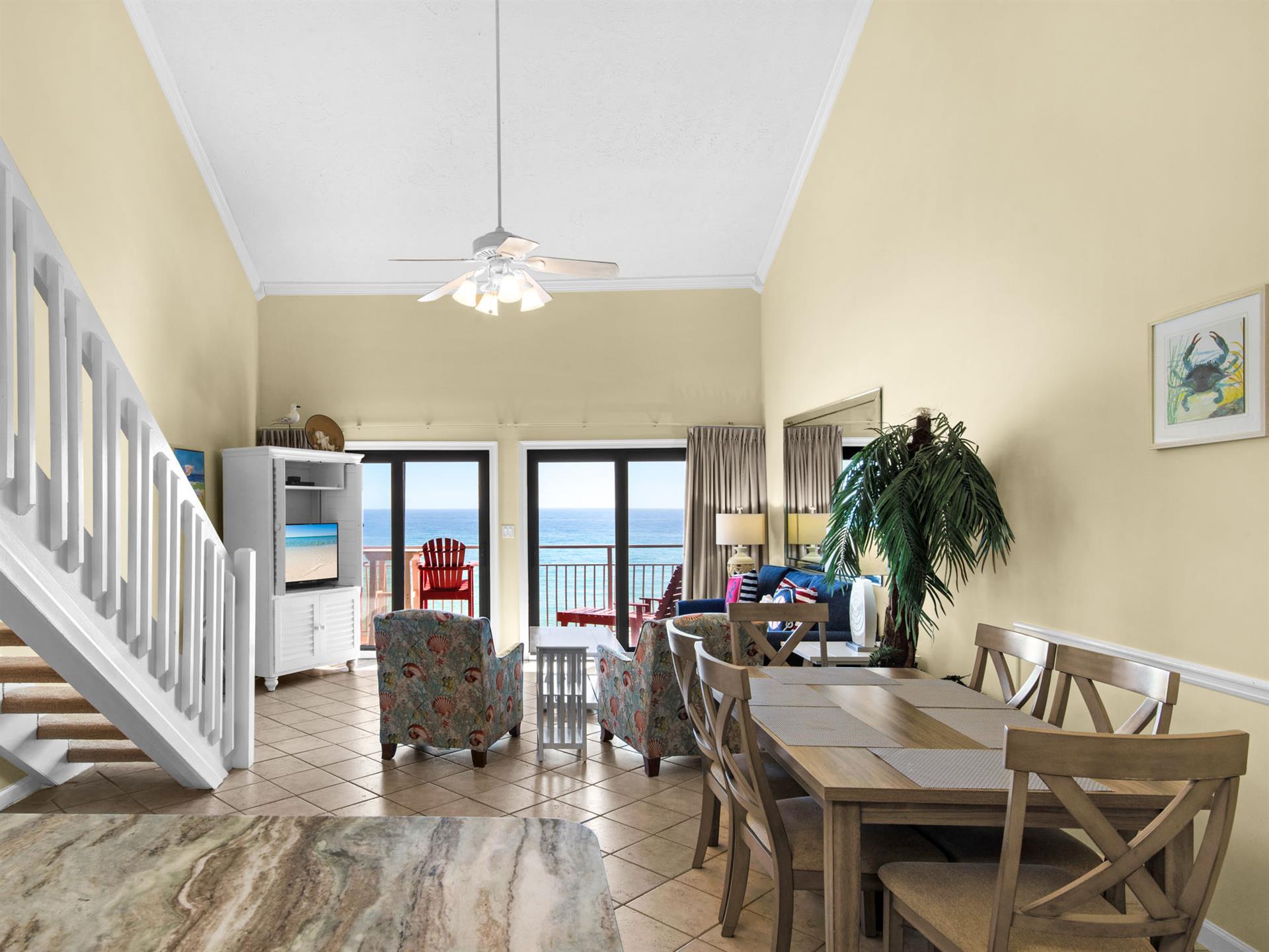 Bright coastal retreat opens to stunning gulf views