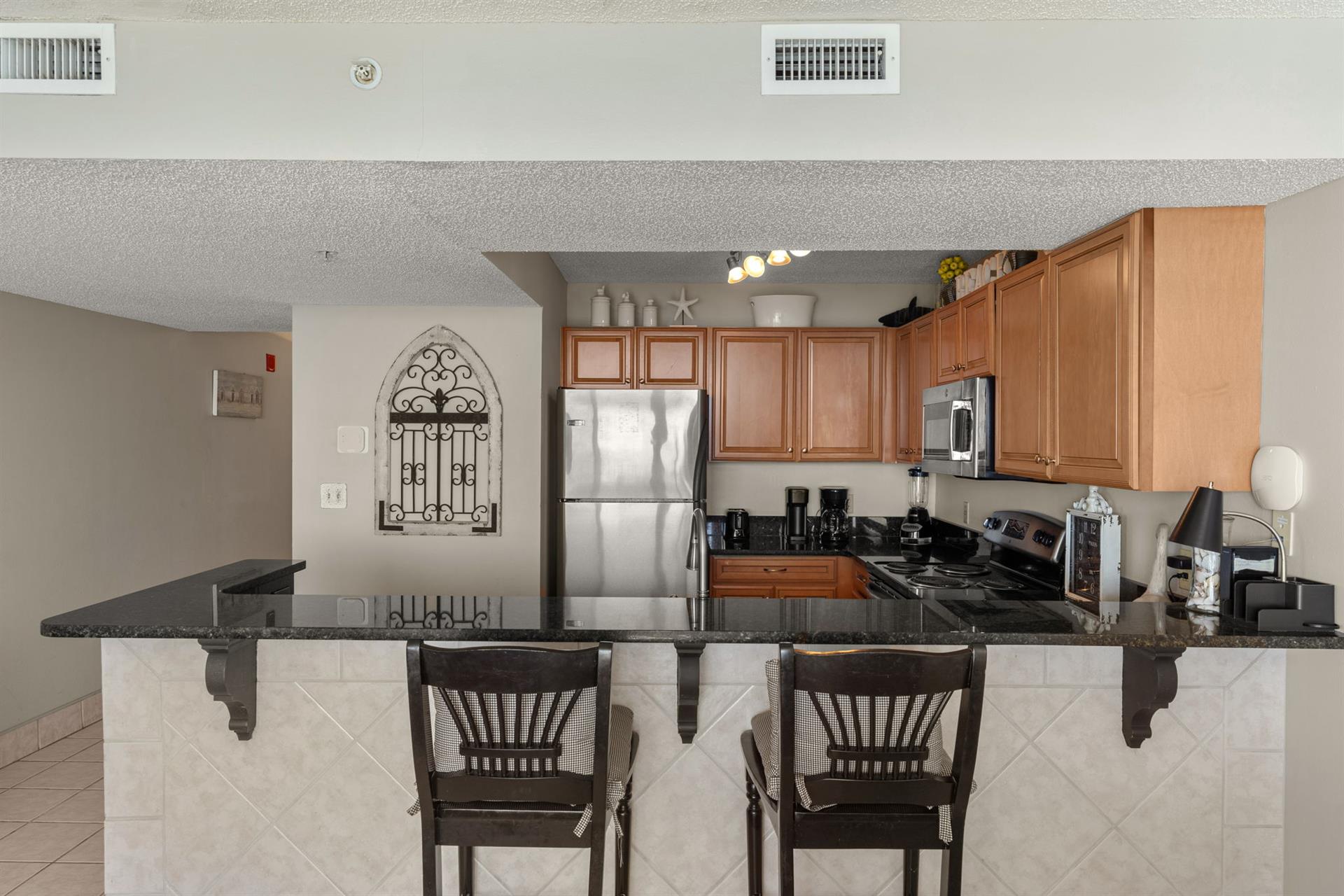 Kitchen with additional Bar Seating