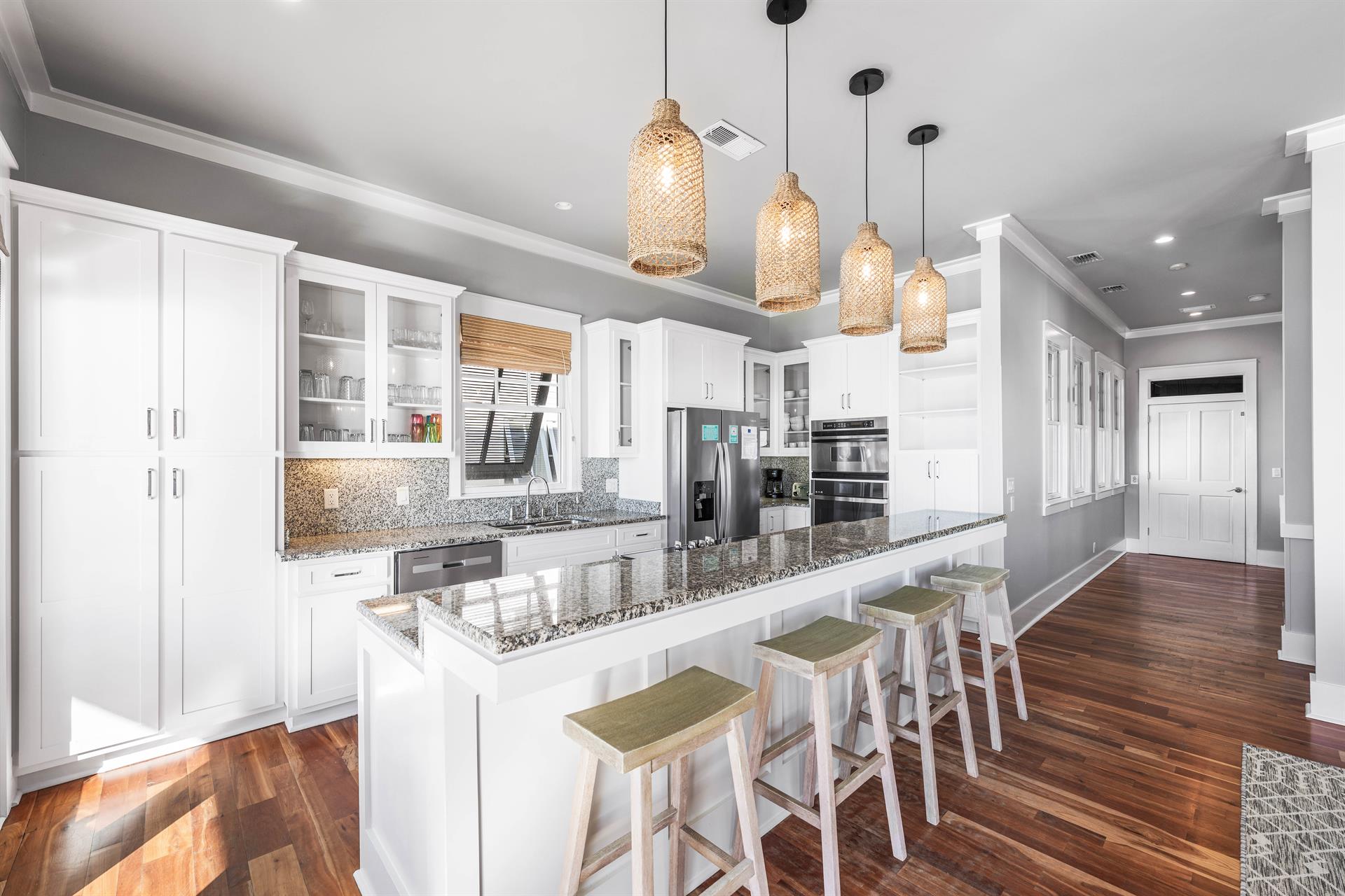 Fully Stocked Open Kitchen
