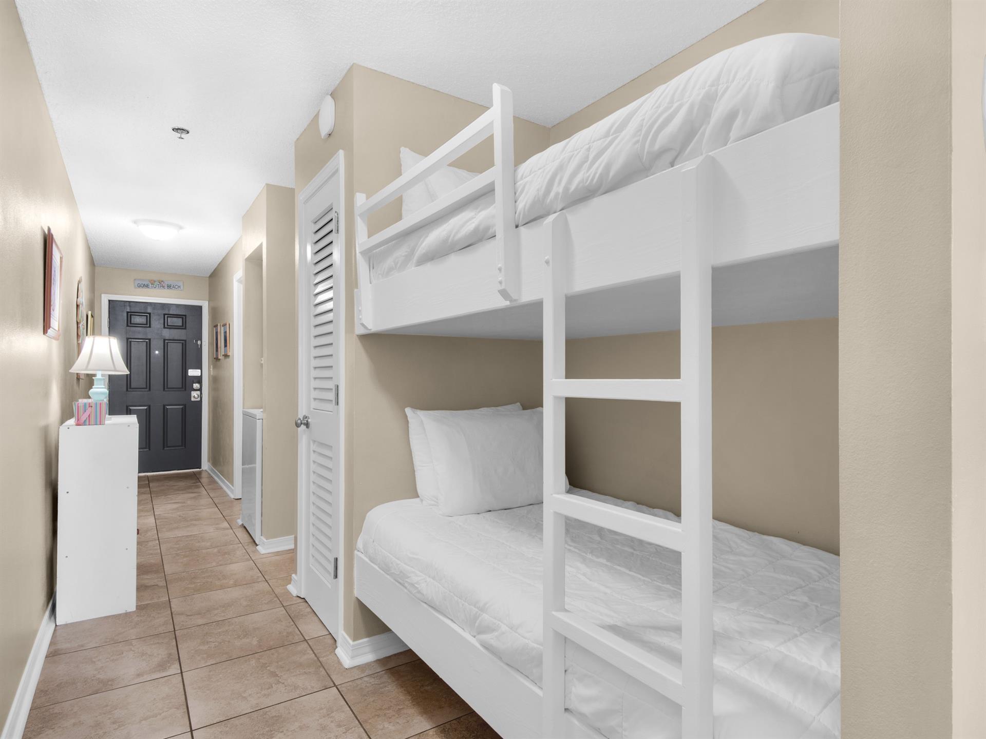 The cozy bunk bed nook perfect for a restful nights sleep