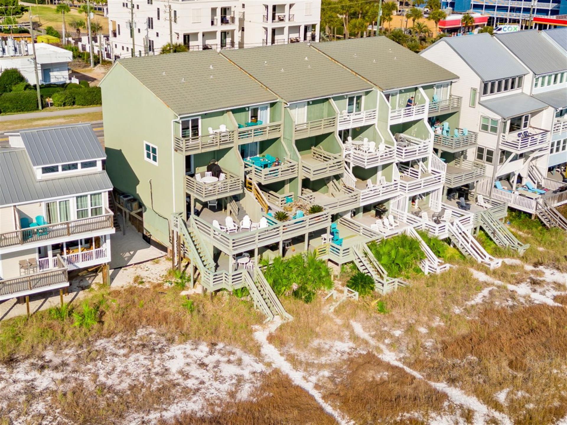 Seamist Townhome with three gulf front decks