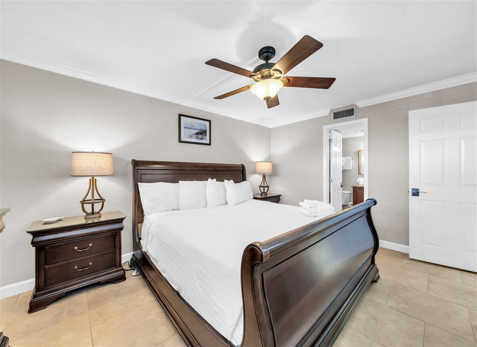 Master Bedroom with King Bed, Sterns  Foster, Kirkland Firm, ki