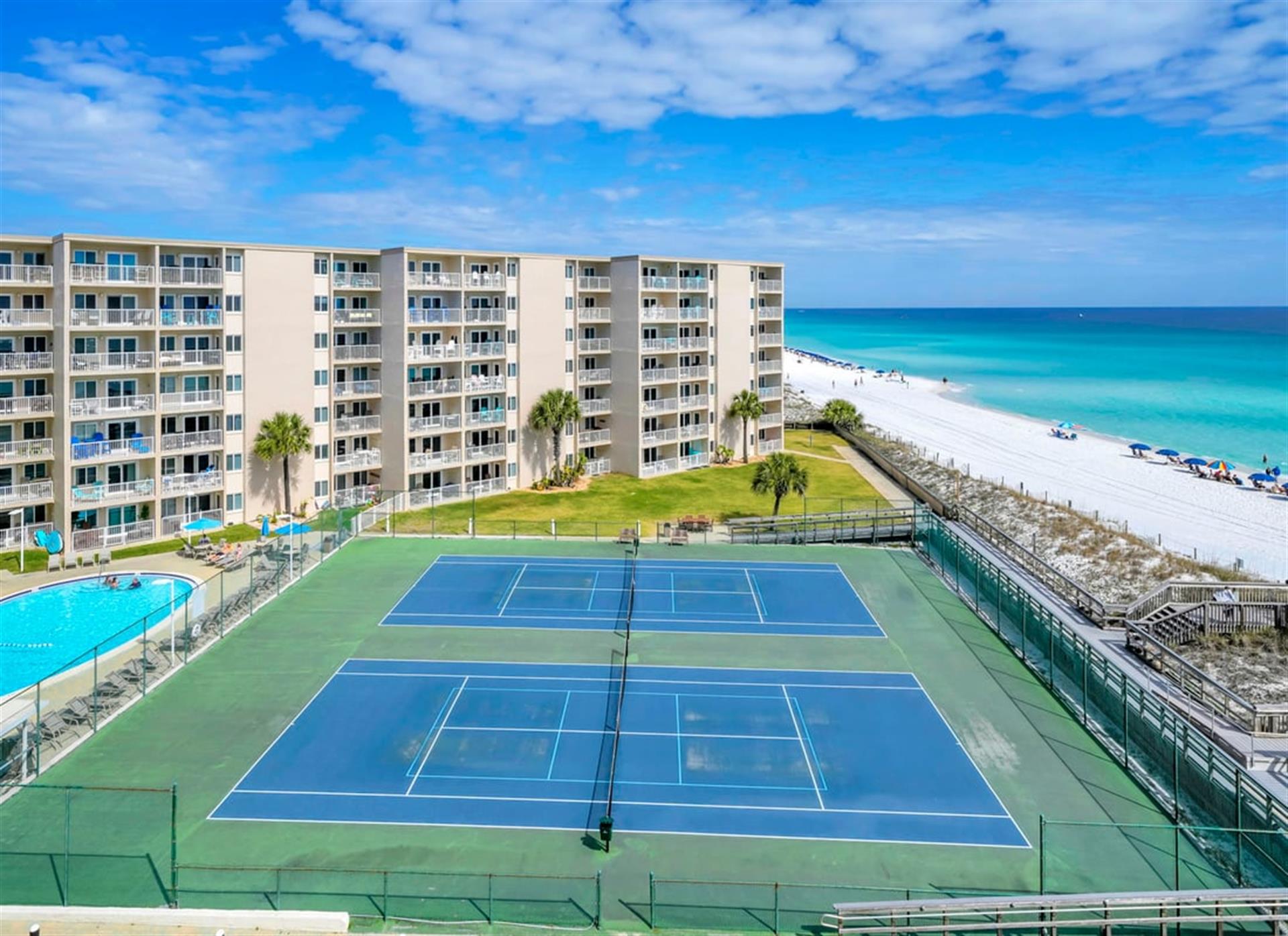 View from Private Balcony of TennisPickleball Courts