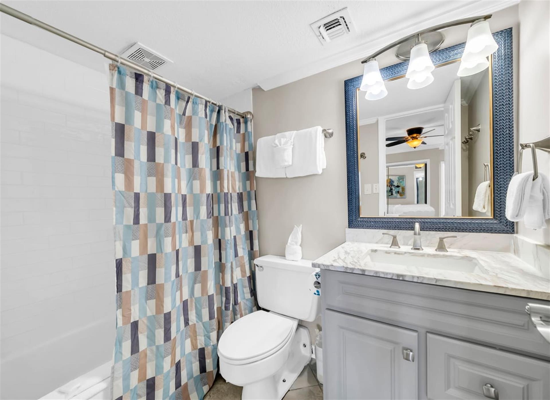 Master Bathroom with ShowerTub Combo