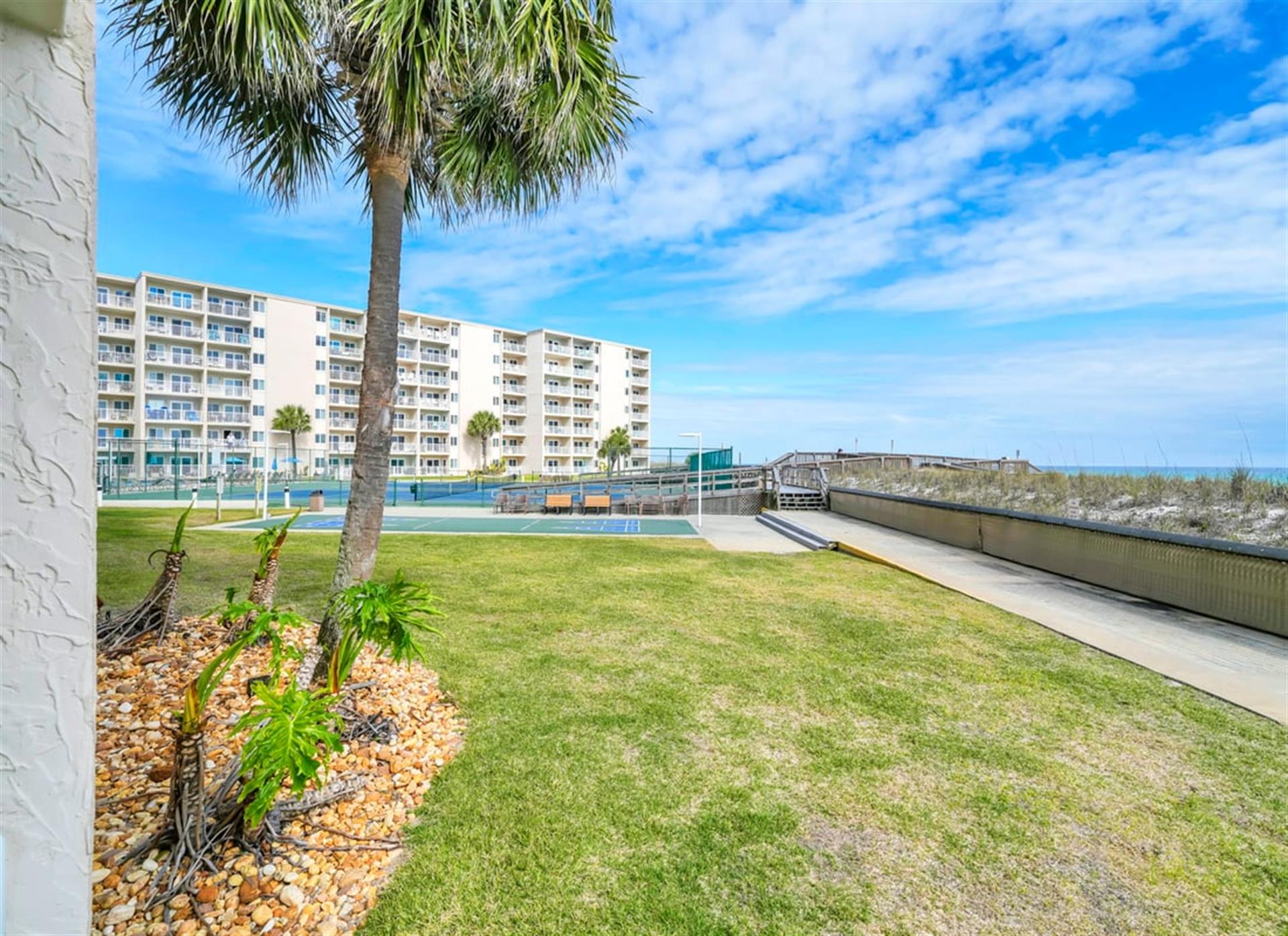 Yard Behind Private Balcony