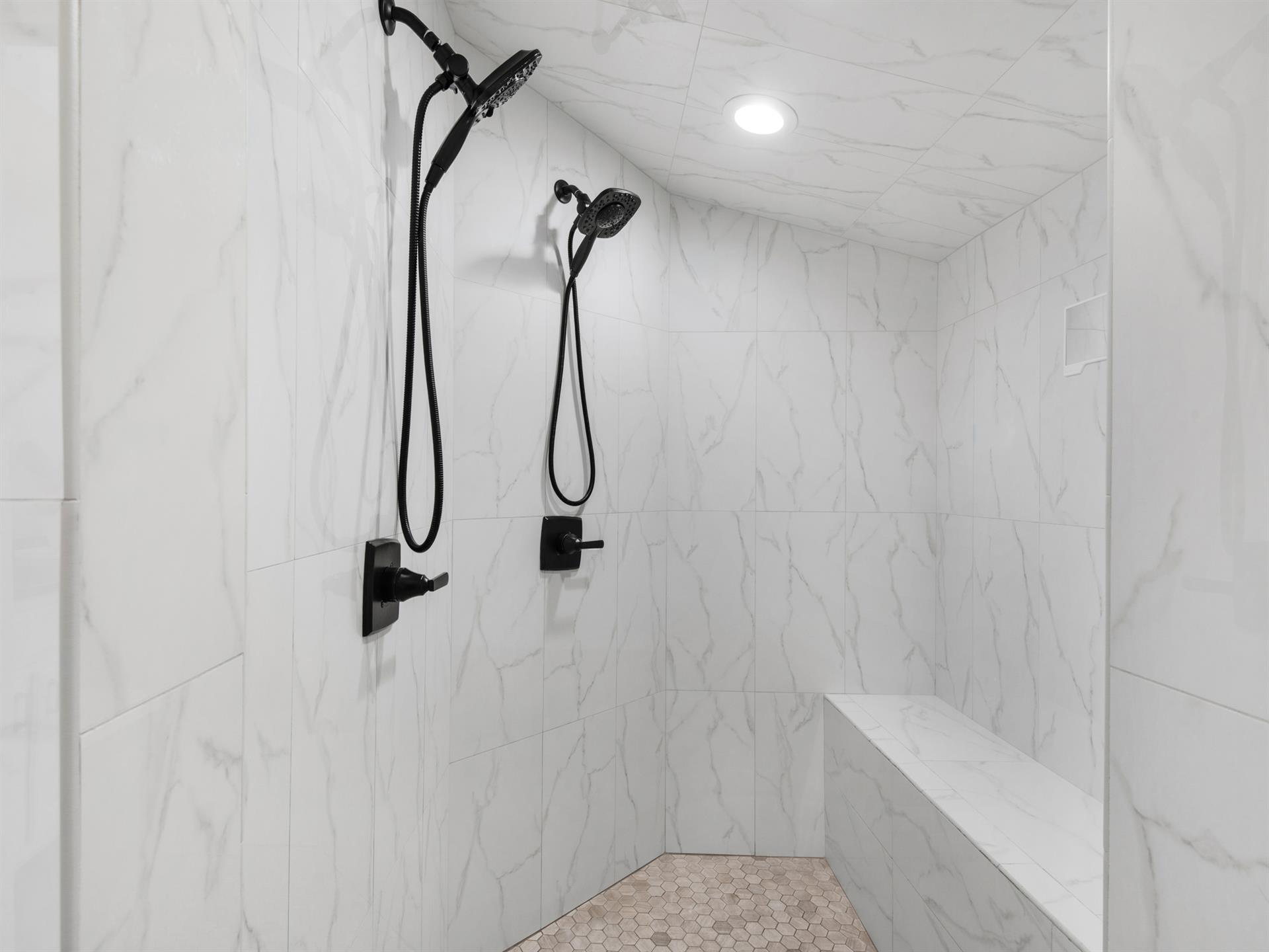 Beautiful Walkin Shower in Bathroom 1