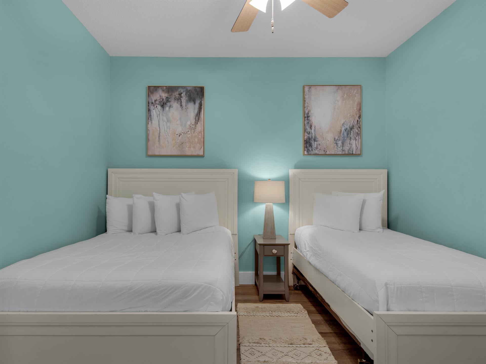 Bedroom 2 with Full and Twin Beds