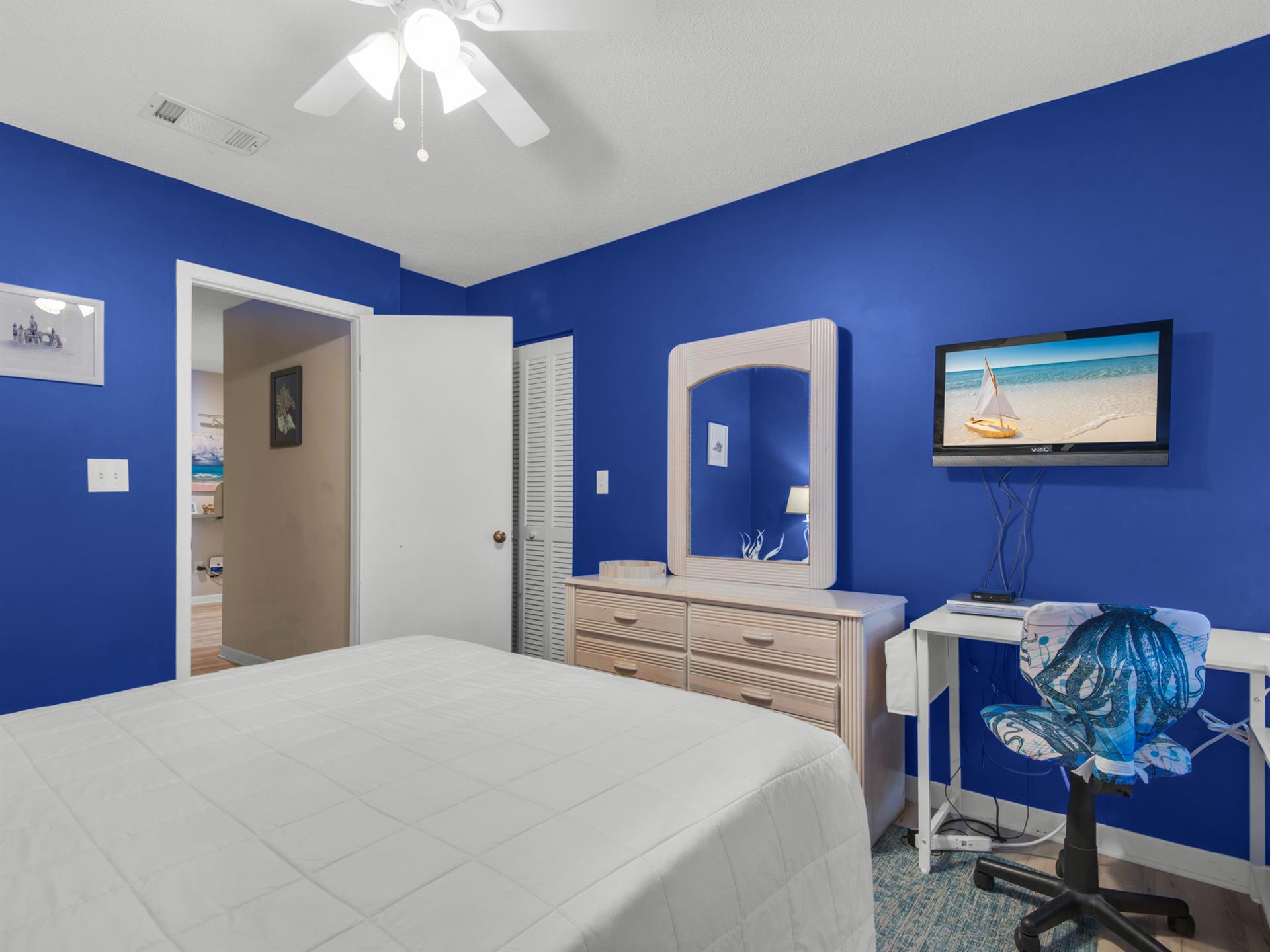 Flat Screen TV in Bedroom 2