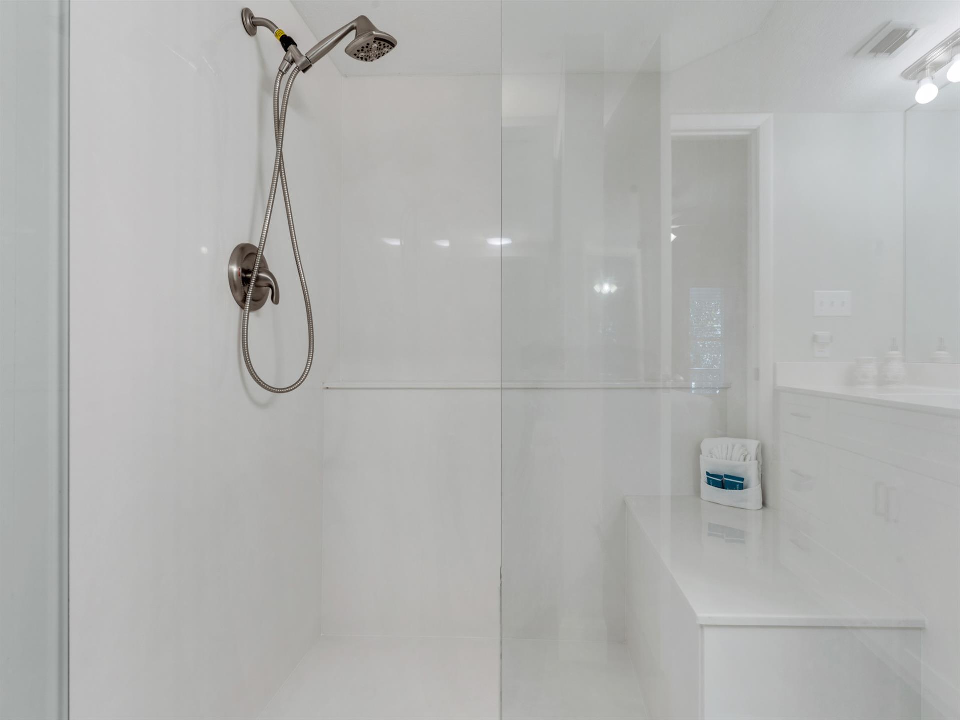 Large Walk in Shower in Bathroom 1
