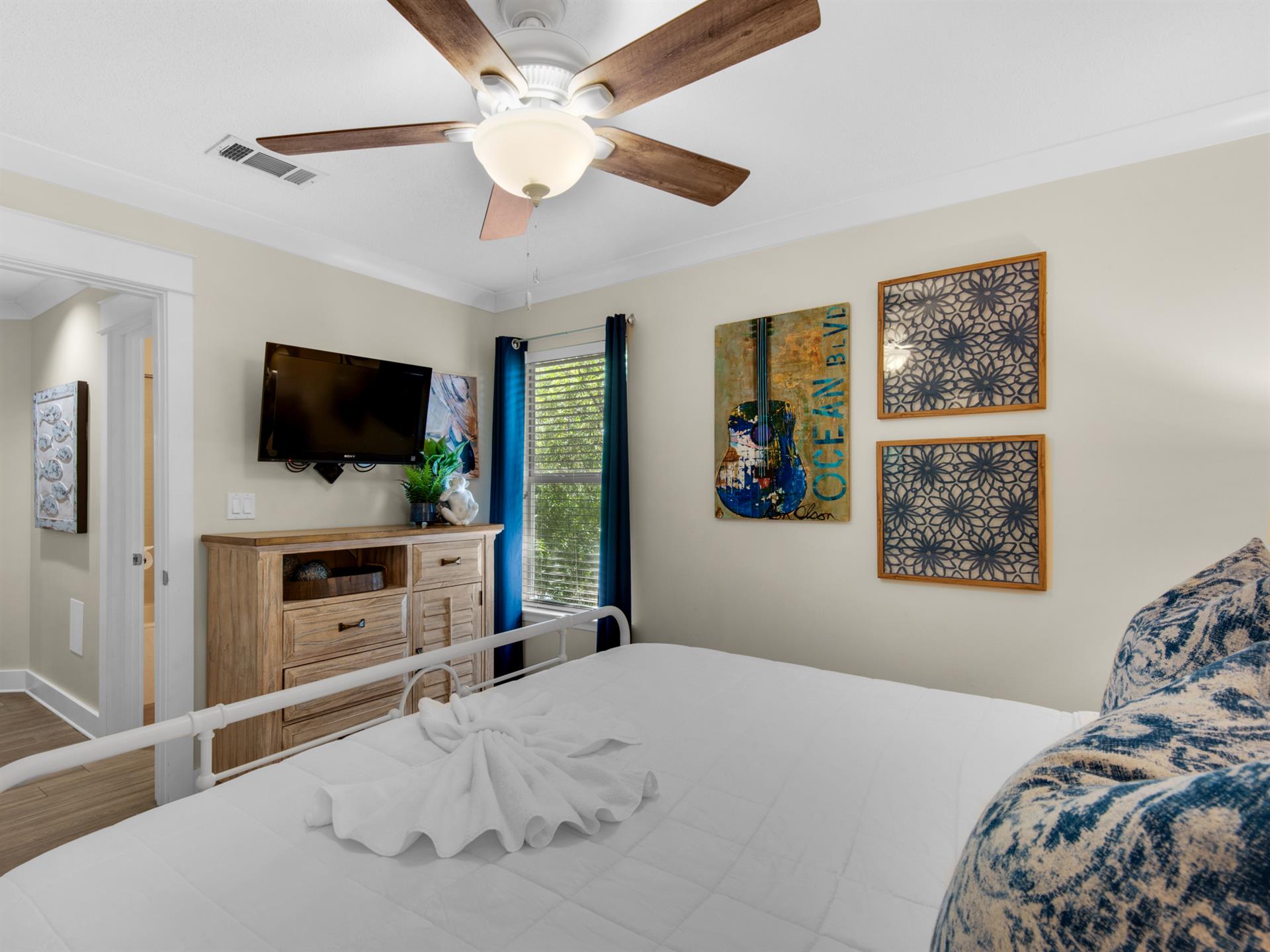 1st Floor Bedroom 2 with Flat screen TV