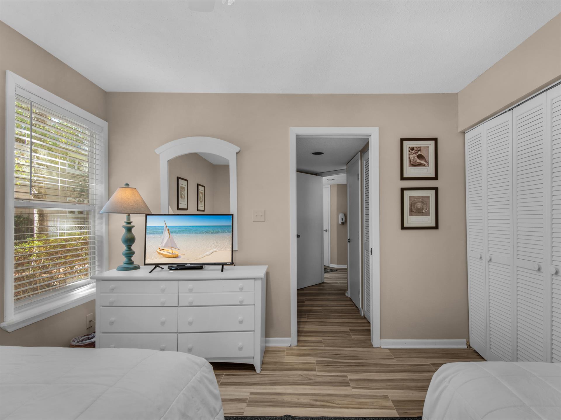 Flat Screen TV in Bedroom 2