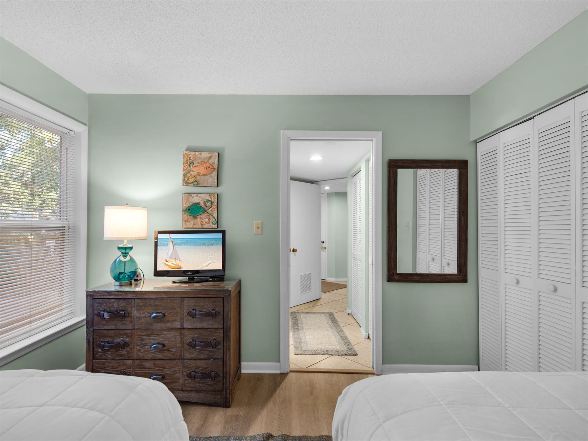 Flat Screen TV in Bedroom 2