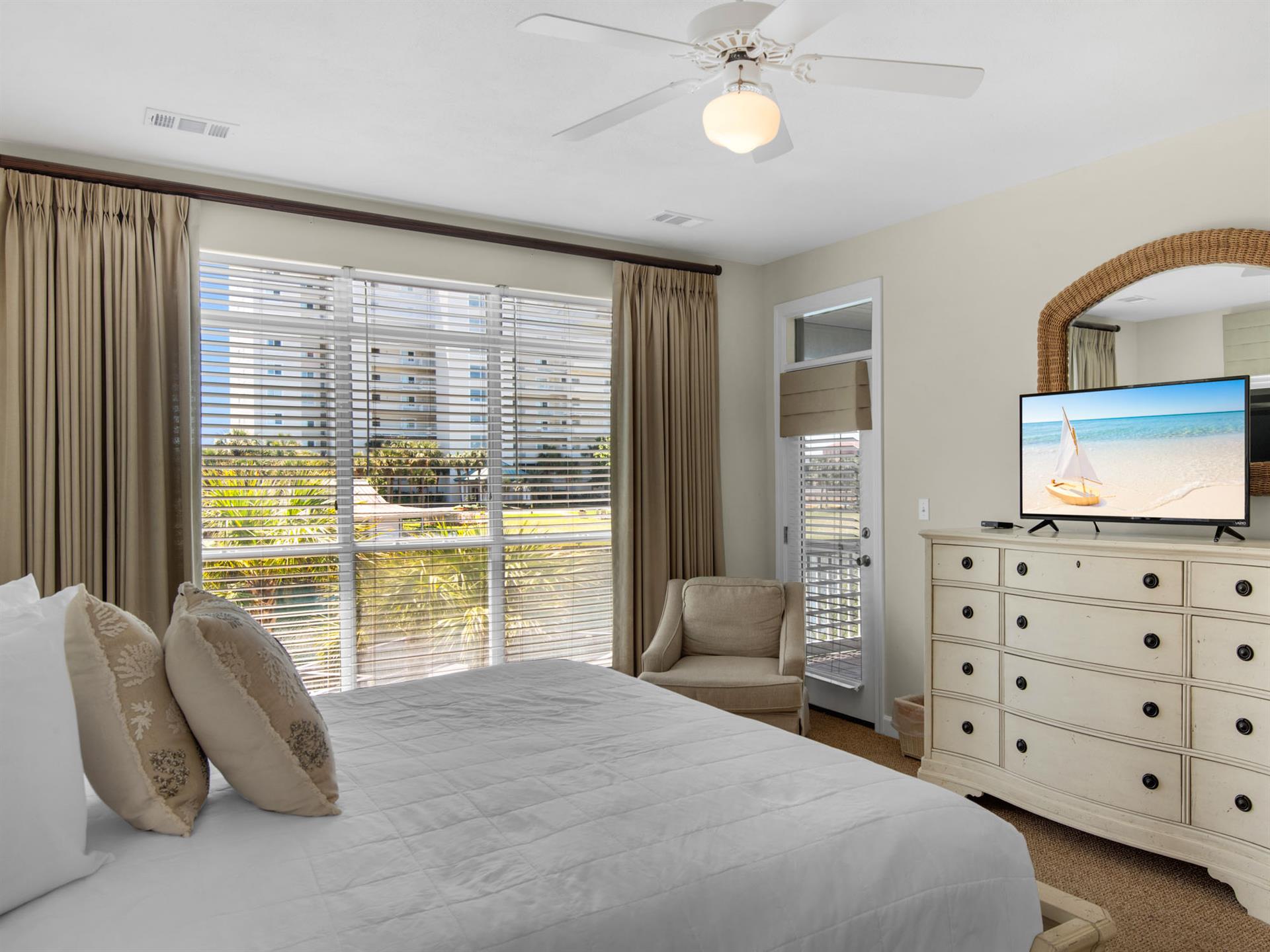 Flat Screen TV in Bedroom 1